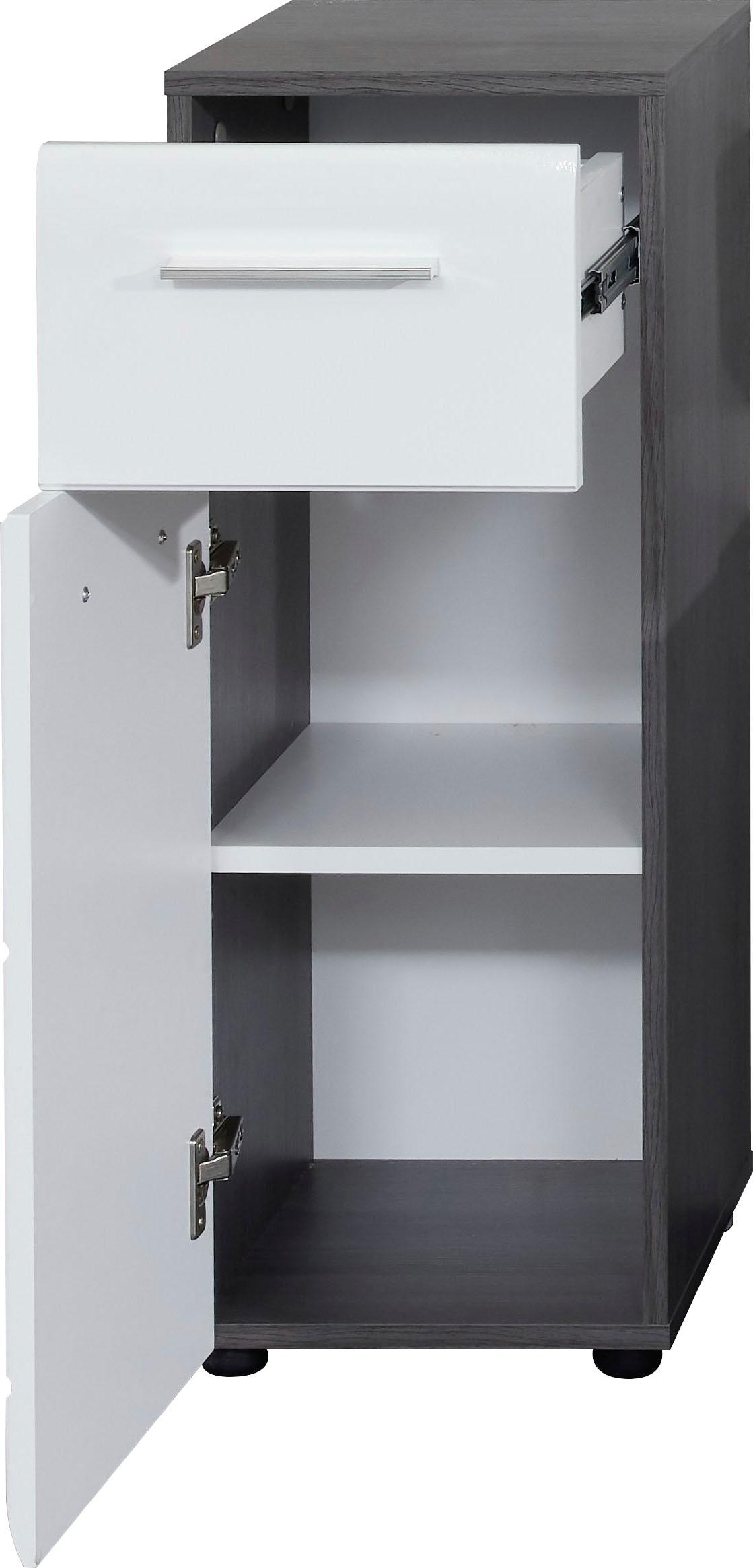 INOSIGN Unterschrank »Sovana«, Badkommode mit Hochglanzfront und 1 Schublade - (B/T/H) 30/31/80 cm