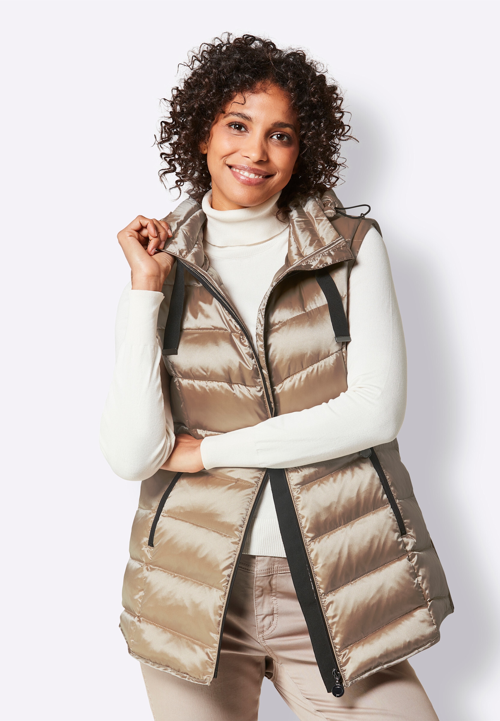 creation L Daunenjacke »Daunen-Steppjacke Daunenjacke mit 2 Tragevarianten« Abnehmbare Kapuze