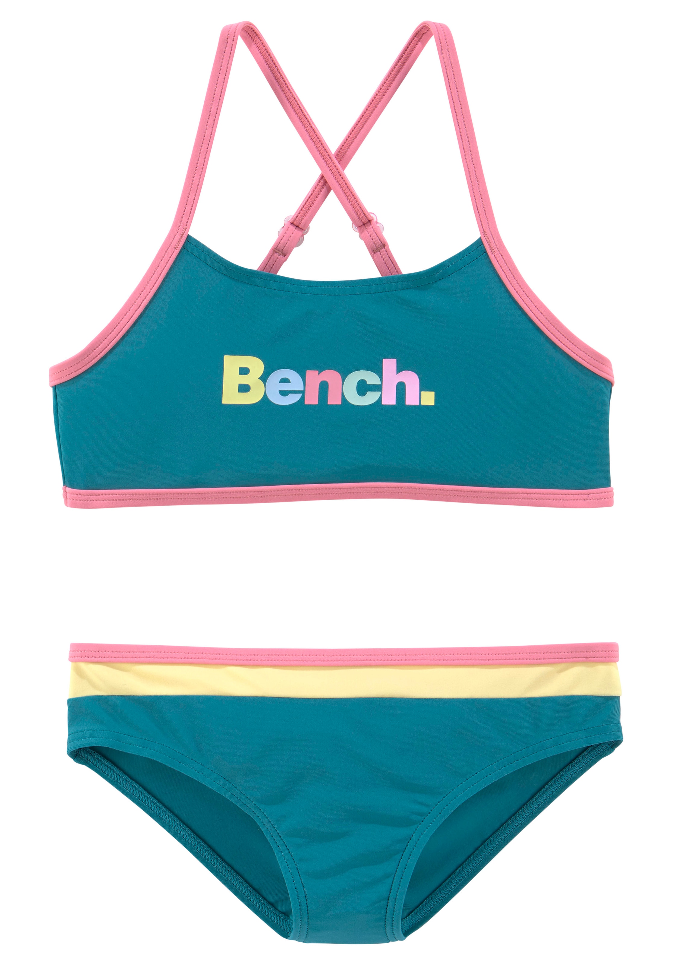 Bench. Bustier-Bikini, mit bunten bei Details OTTO