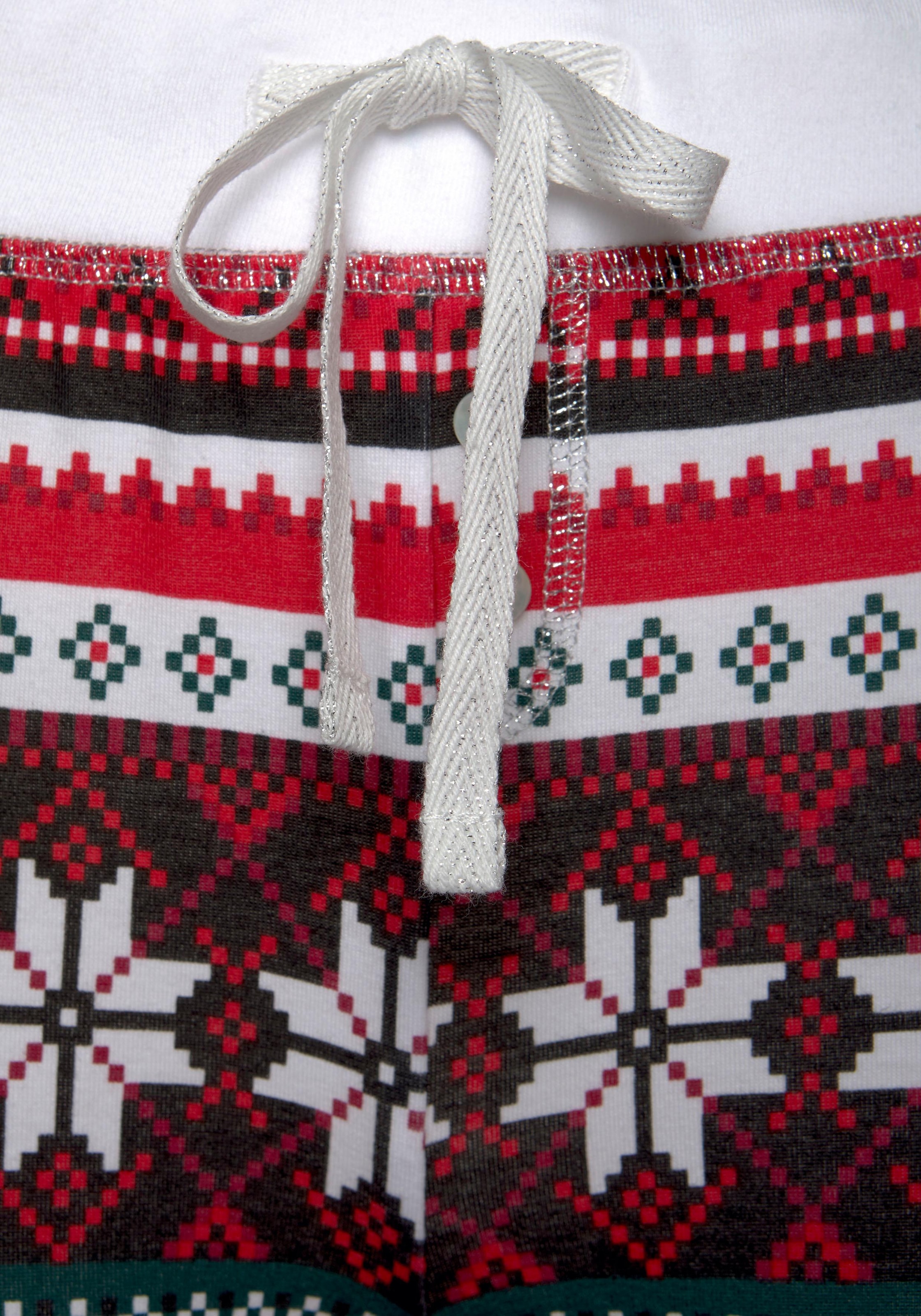 LASCANA Pyjama, OTTO (2 Stück), mit tlg., Muster bestellen 1 weihnachtlichem bei