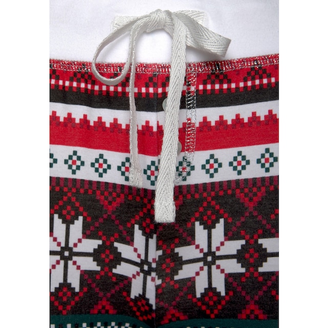 LASCANA Pyjama, (2 tlg., 1 Stück), mit weihnachtlichem Muster bestellen bei  OTTO