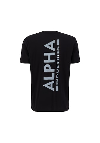 T-Shirt »ALPHA INDUSTRIES Men - T-Shirts Backprint T Reflective Print«