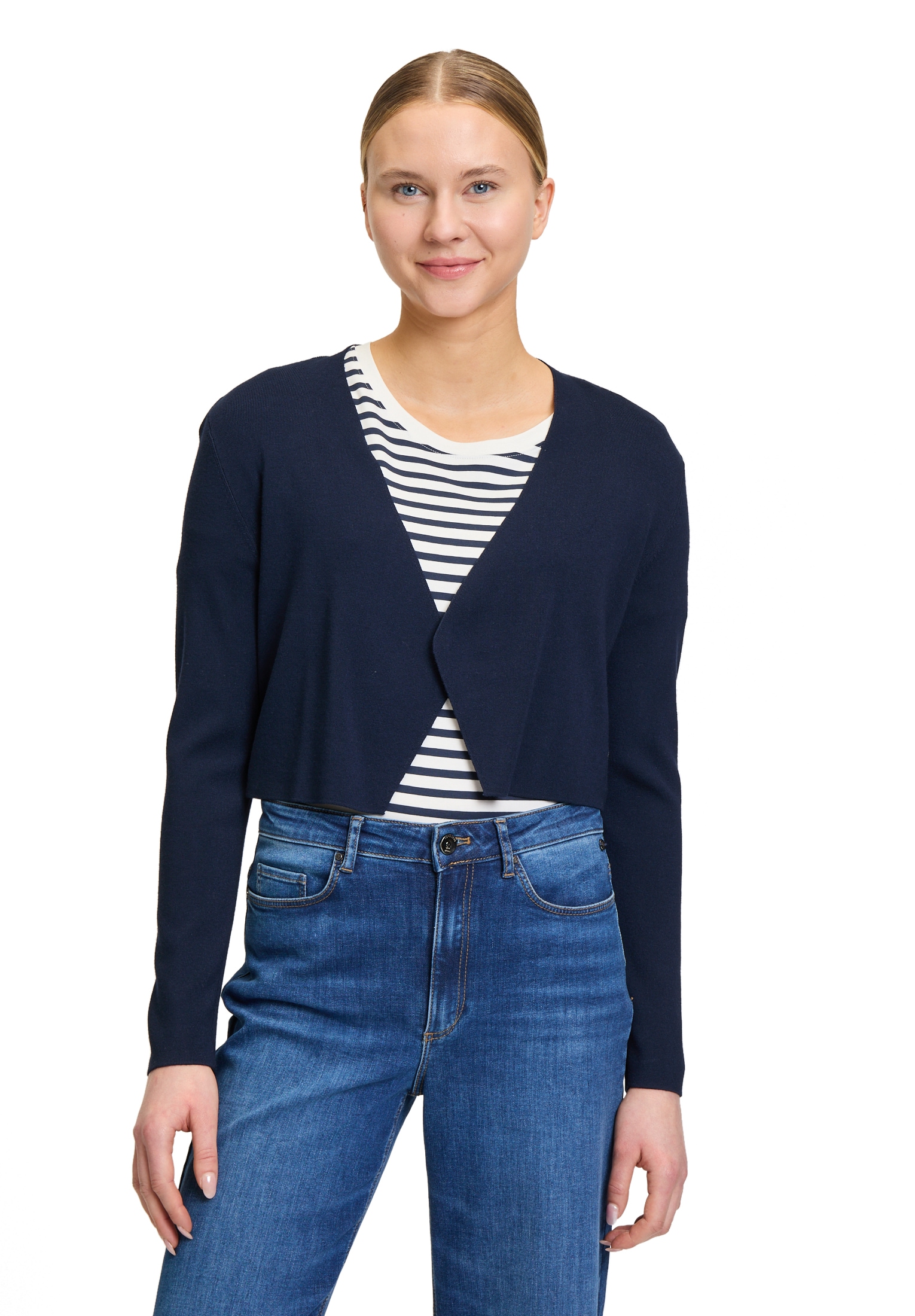 Betty&Co Strickjacke »Feinstrickjacke ohne Verschluss«