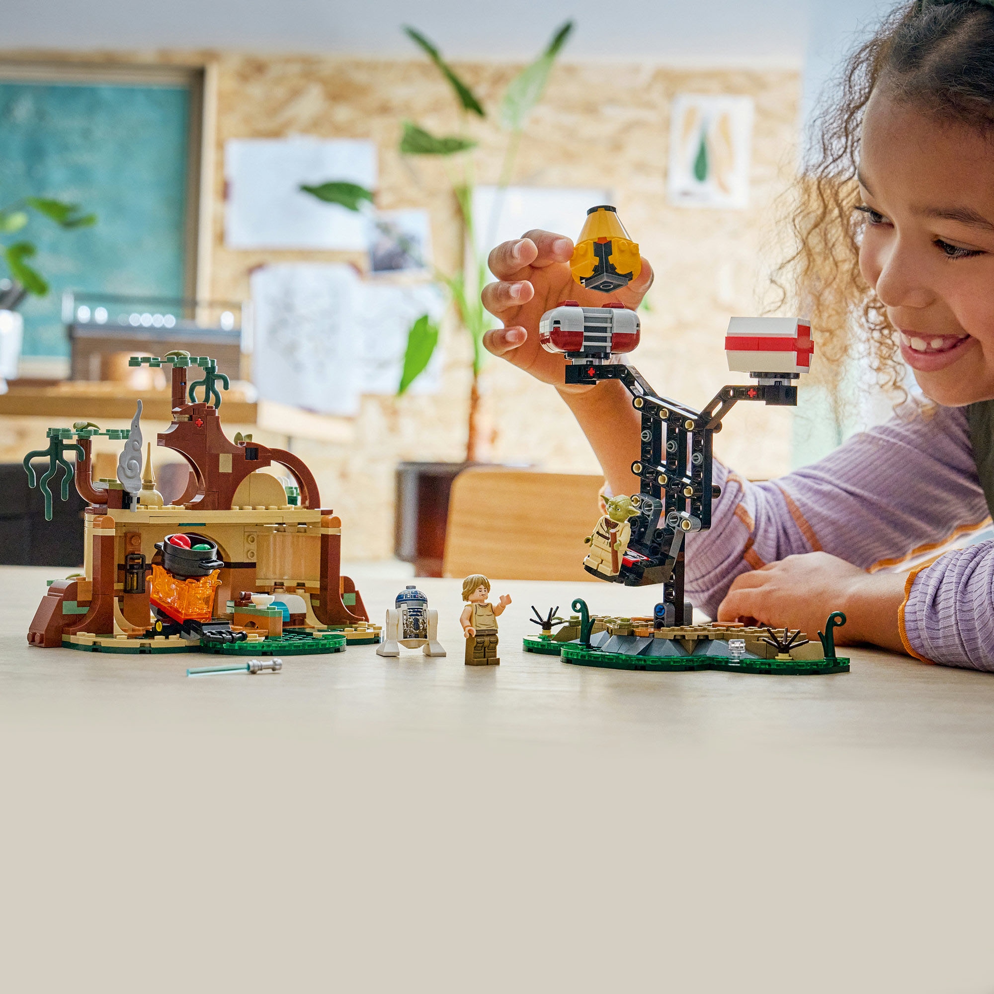 LEGO® Konstruktionsspielsteine »SMART Play: Jedi-Training an Yodas Hütte (75422), LEGO Star Wars ™« Mit SMART Brick kombatibel (nicht im Lieferumfang enthalten)
