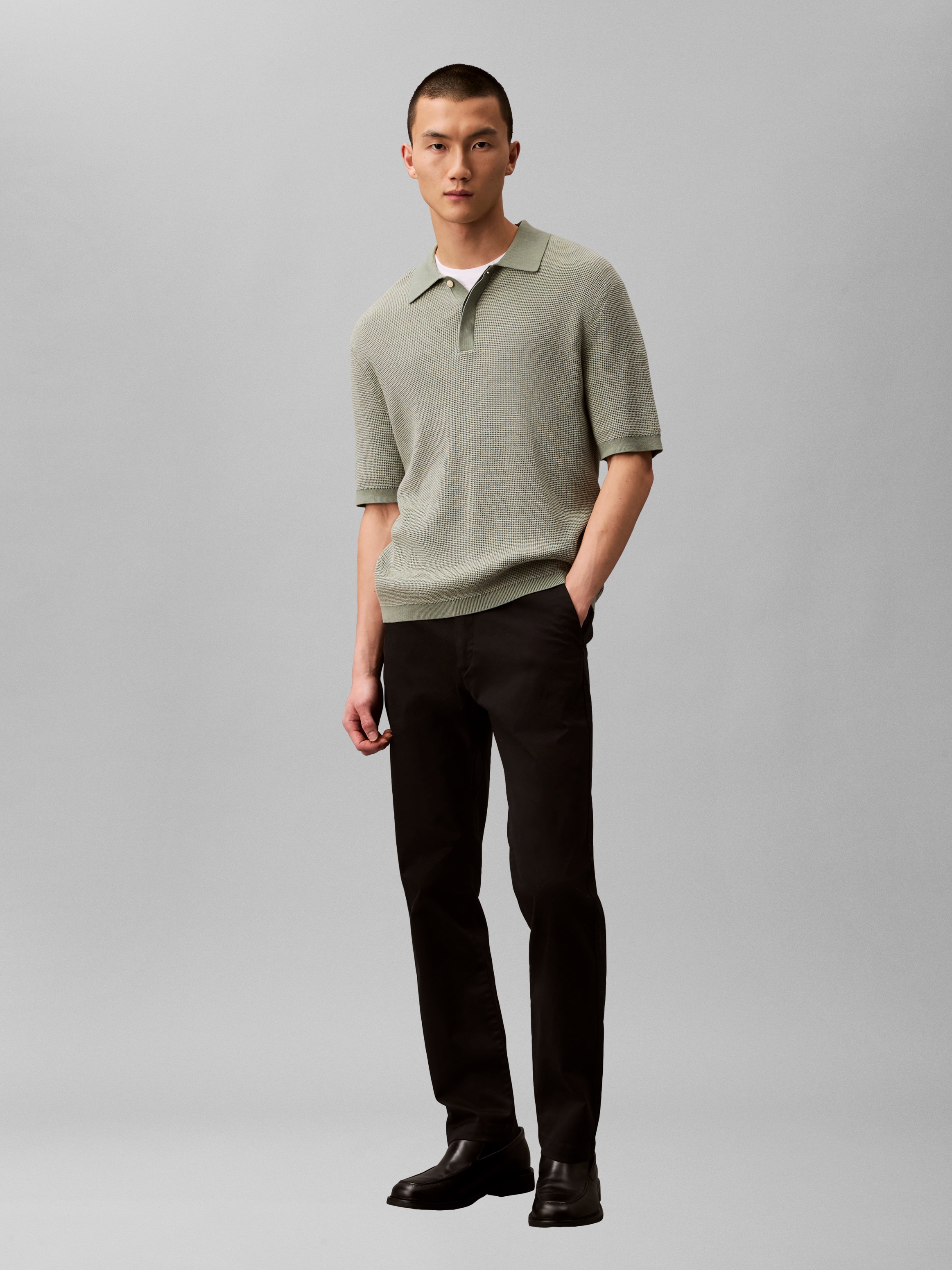 Calvin Klein Chinohose »SLM CTTN STRTCH CHN«  Mit Gürtelschlaufen