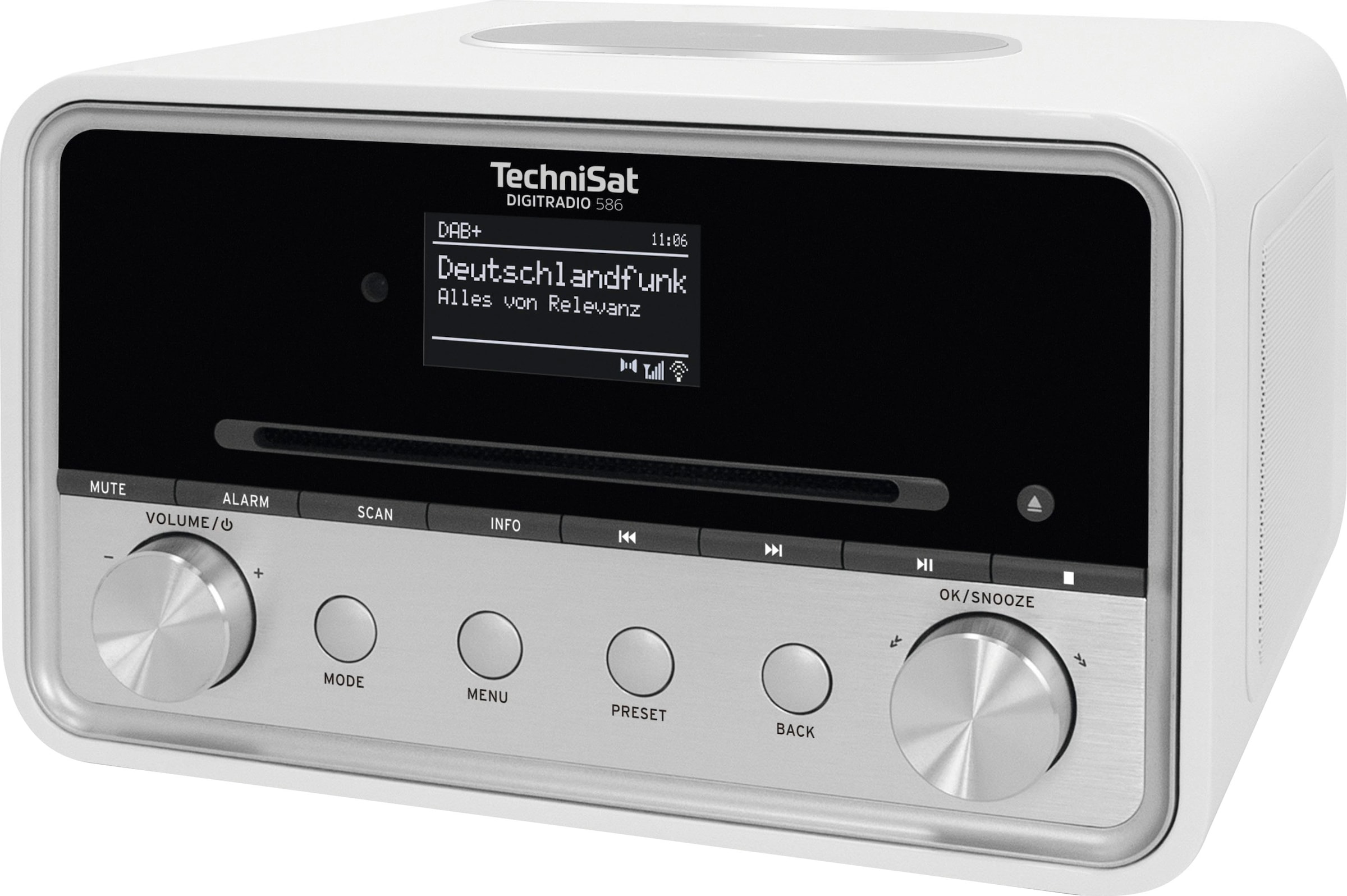 TechniSat Radio »DIGITRADIO 586«, (Bluetooth-A2DP Bluetooth-AVRCP Bluetooth-WLAN Digitalradio (DAB+)-Internetradio-UKW mit RDS 20 W)