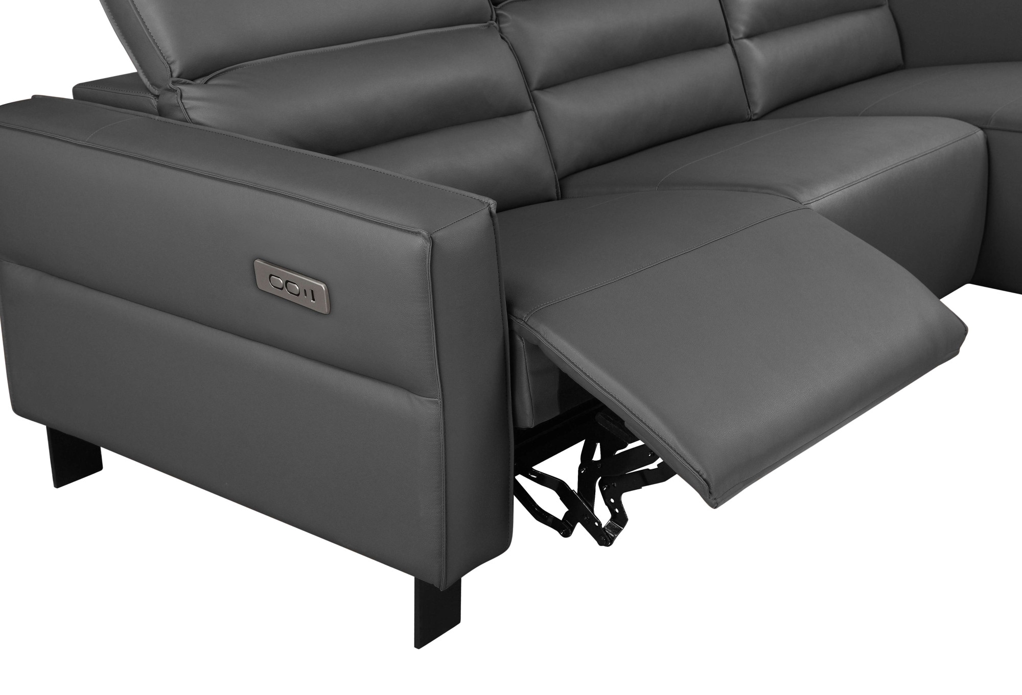 Places of Style Ecksofa »Carpari, L-Form, 263 cm, mit manueller o. elektrischer Relaxfunktion«, und USB/ Kopfteilverstellg