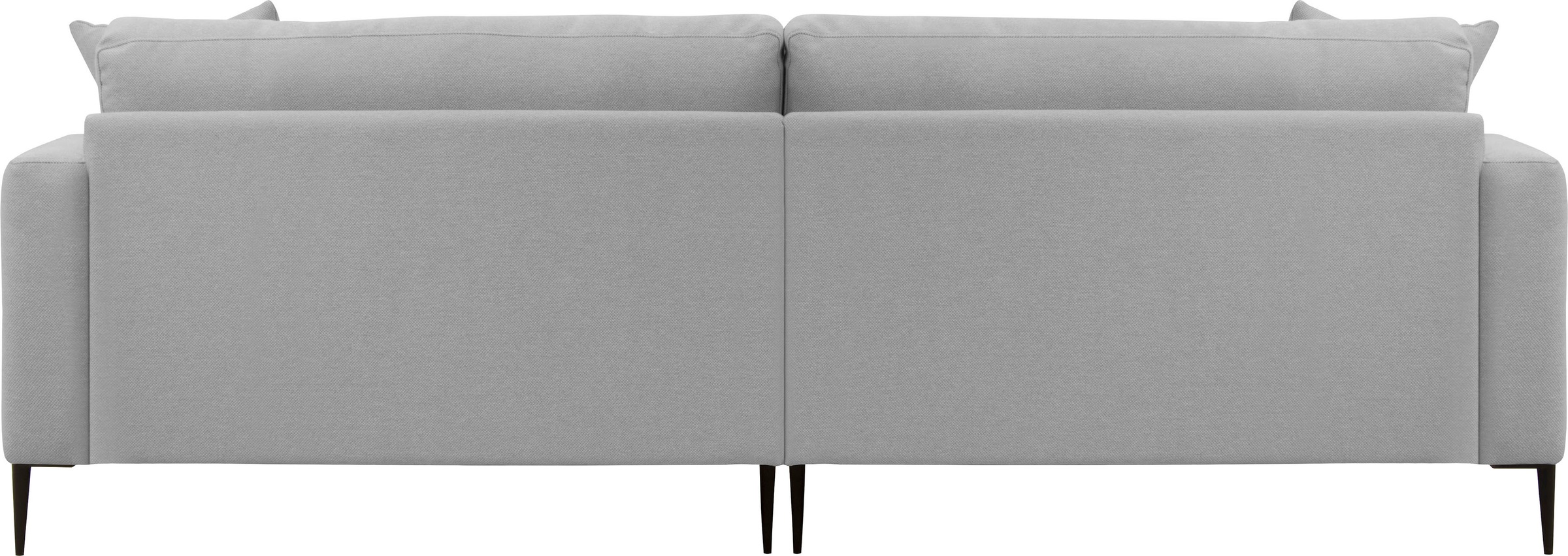Leonique Big-Sofa »Cozy elegantes Designsofa, Maße B/T/H: 252/97/80 cm«, mit losen Kissen und Metallbeinen