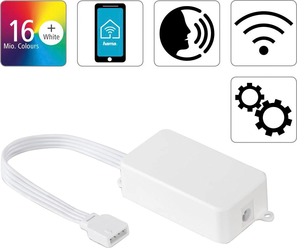 Hama WLAN-Adapter »WLAN-Controller für LED Streifen, ohne Hub für App- & Sprachsteuerung«, ohne Hub/Gateway/Bridge