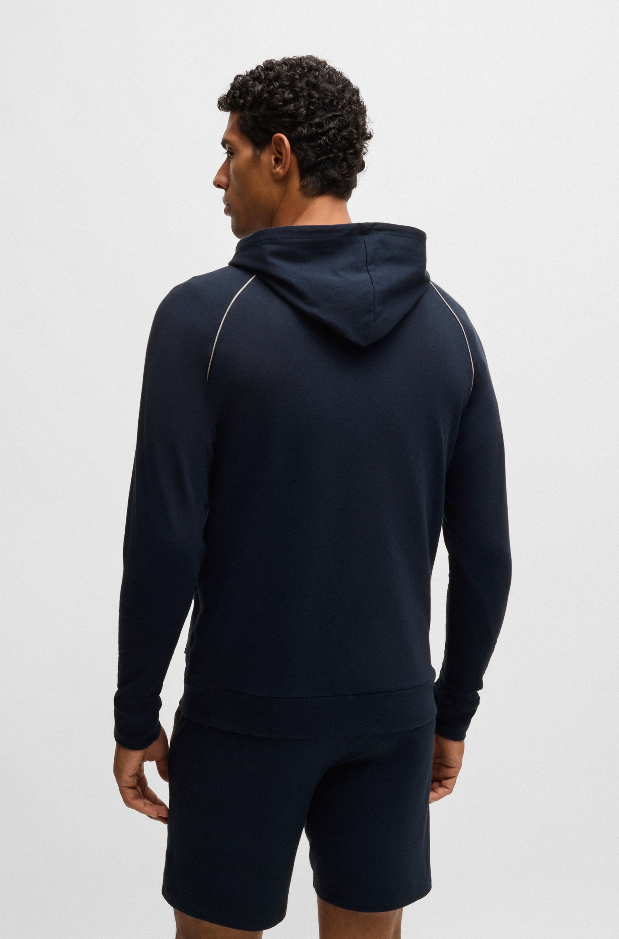 BOSS Kapuzensweatjacke »Mix&Match Jacket H«, mit BOSS Stickerei auf der Brust