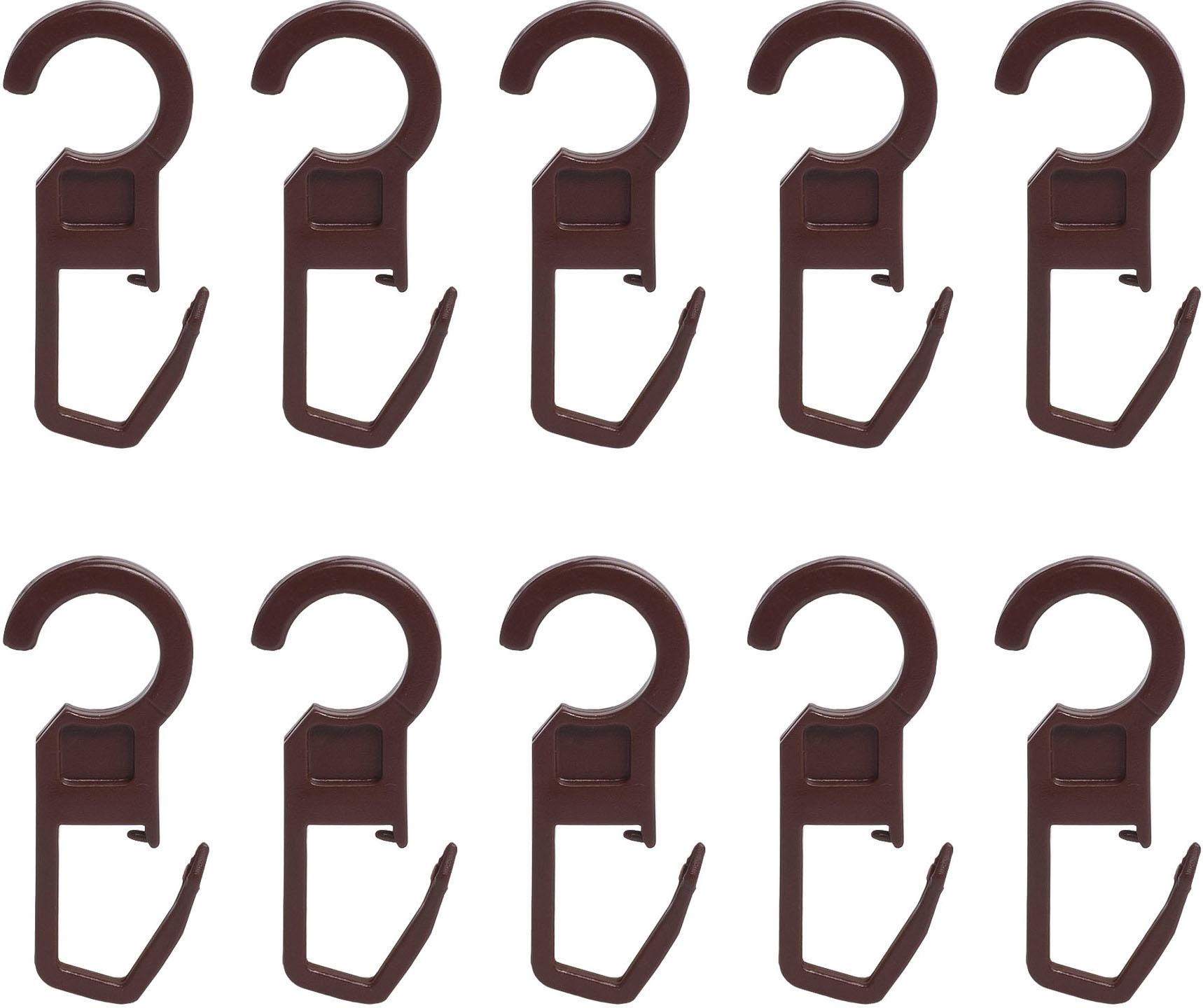 Liedeco Faltenclip Faltenlegehaken, für Gardinenringe Öse 10 mm