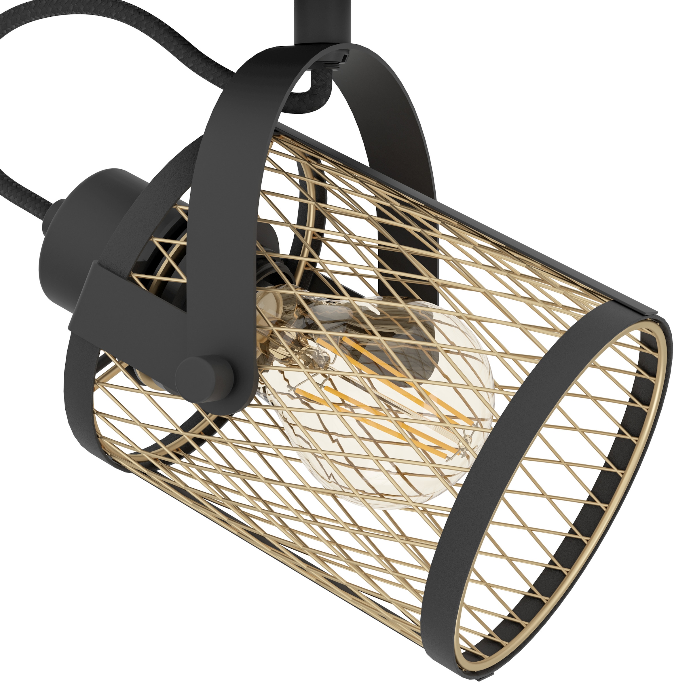 EGLO Deckenspot »DELLOW Spotlampe - Stahl - E27 - 2X40W - IP20« E27 1 Stk. Deckenlampe, Deckenstrahler, Strahler, L47,5 x B18 x H21 cm