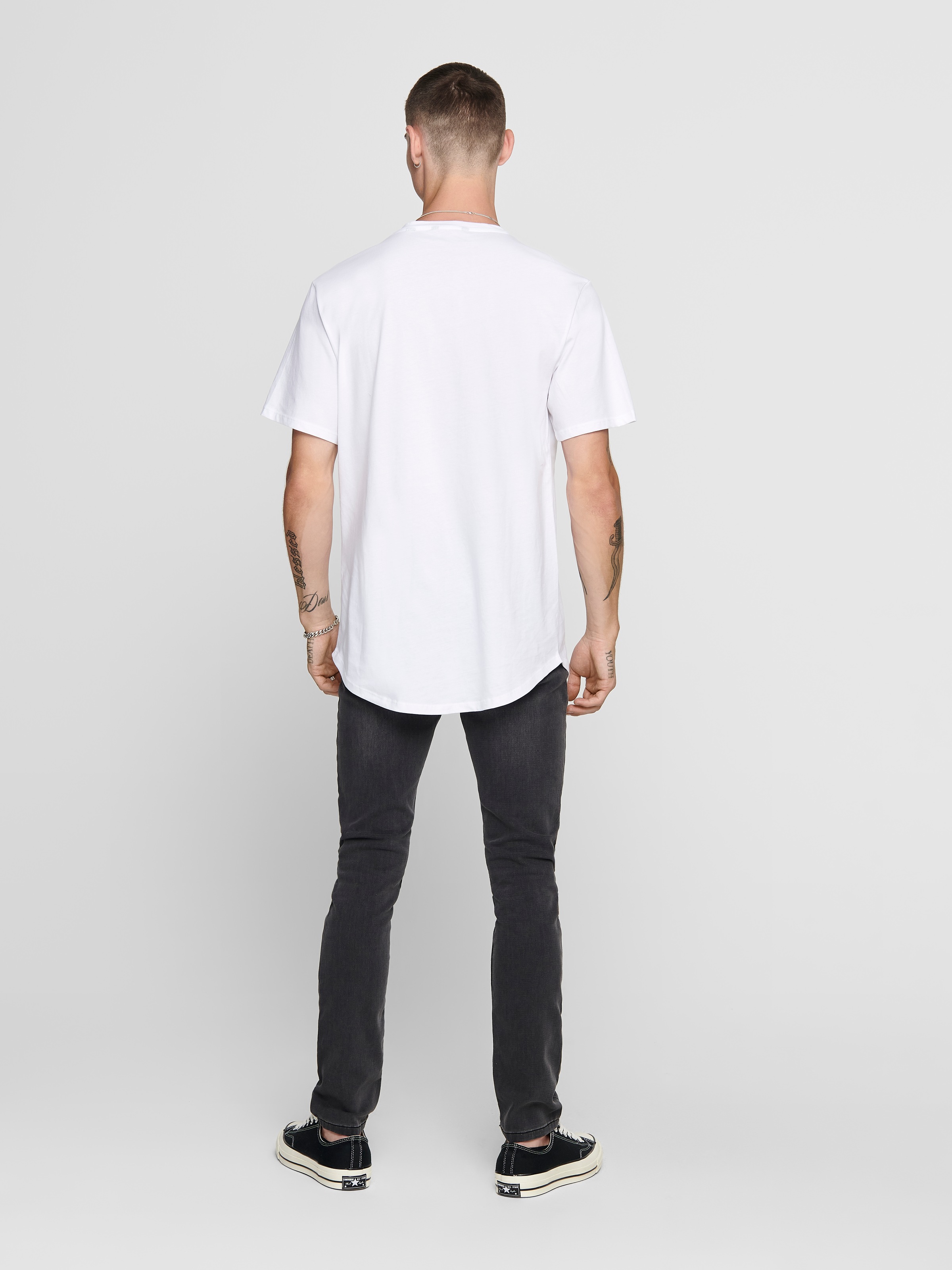 ONLY & SONS Rundhalsshirt »ONSMATT LONGY SS TEE NOOS«
