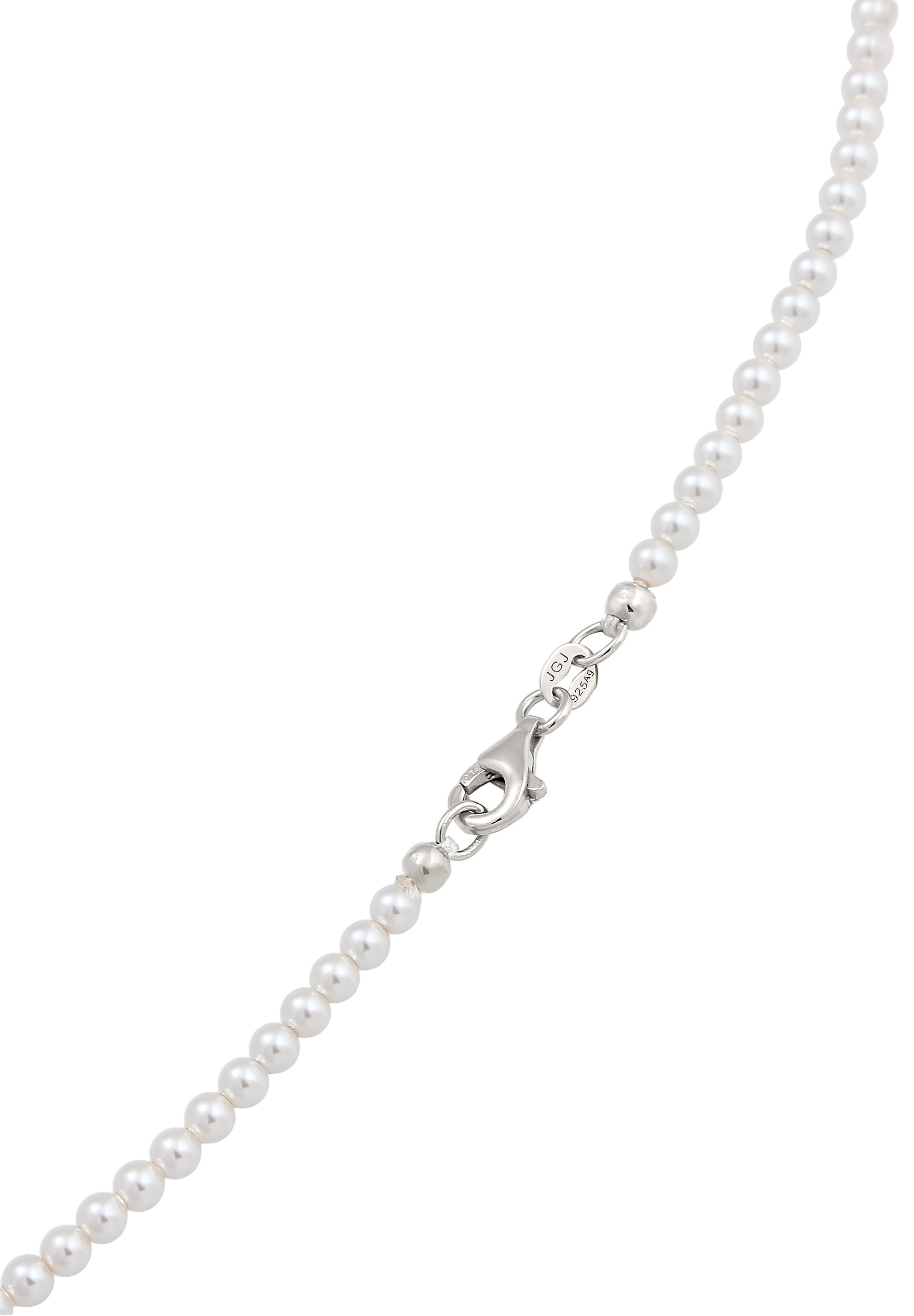 Elli Silberkette »Halskette mit Perlen von Swarovski® Weiß 925 Sterling Silber«