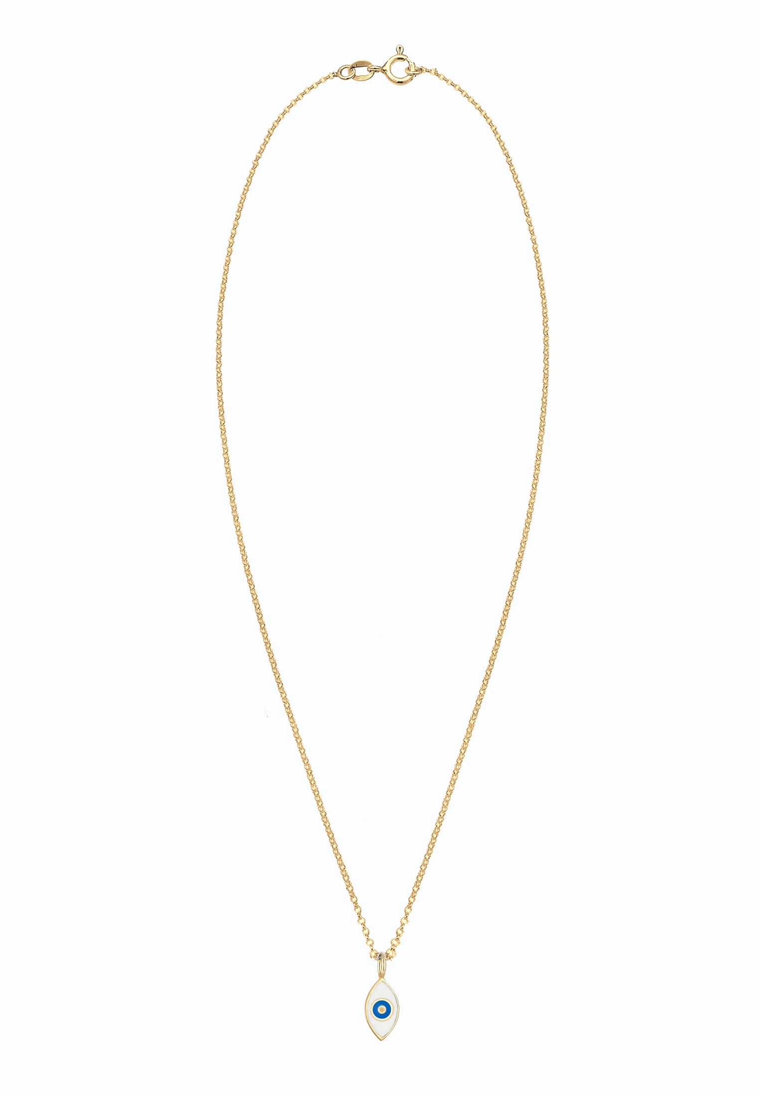 Elli Kette mit Anhänger »Halskette Erbskette Evil Eye Symbol Emaille 925er Silber«