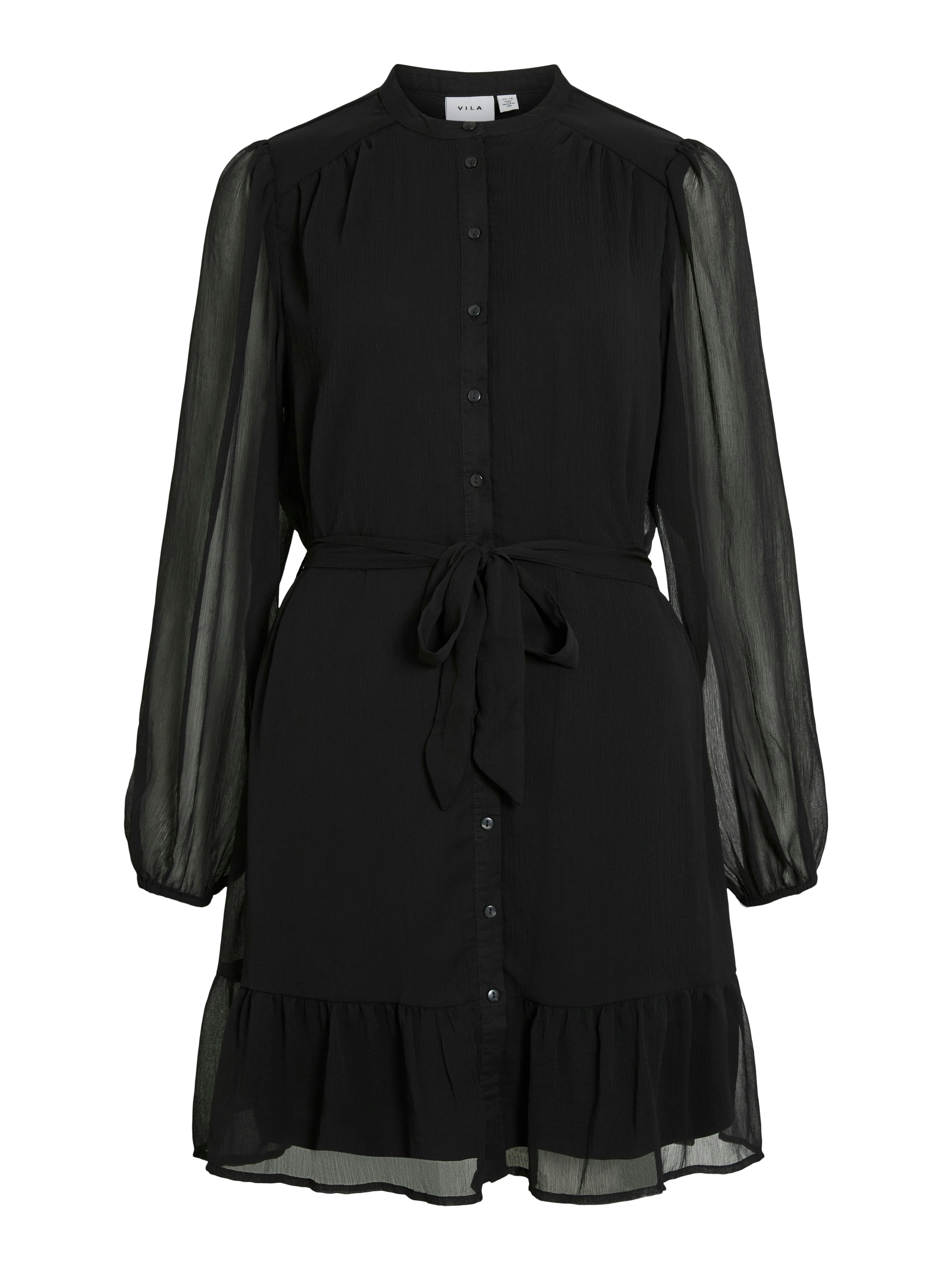 Vila Chiffonkleid »VIFALIA L/S DRESS - NOOS«