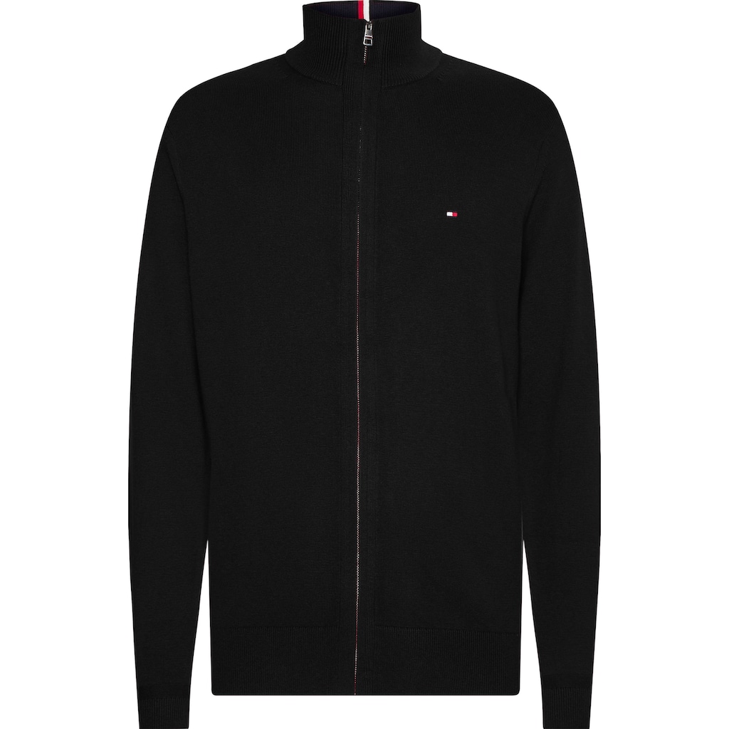 Tommy Hilfiger Cardigan »PIMA ORG CTN CASHMERE ZIP THRU«