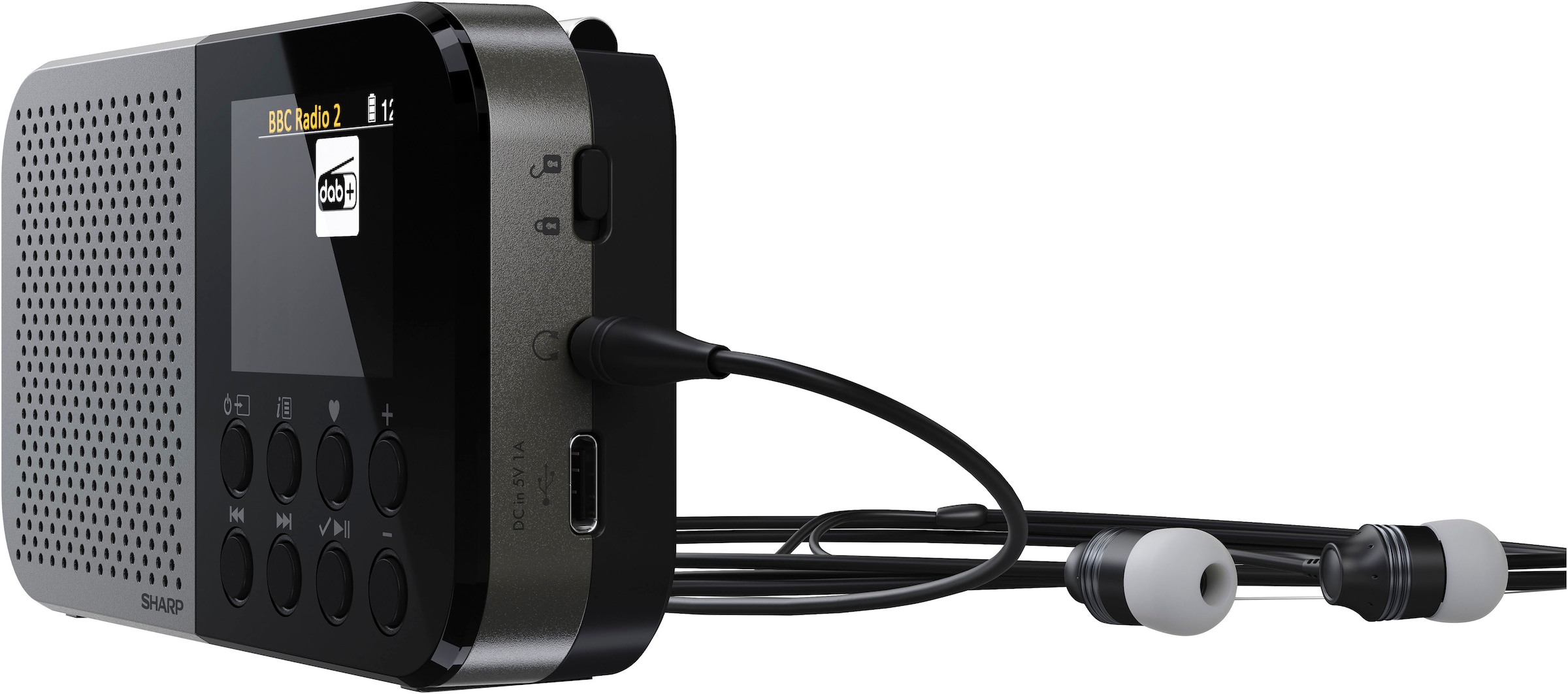 Sharp Radio »DR-P520«, (AVRCP Bluetooth-A2DP Bluetooth-Bluetooth 1,5 W)