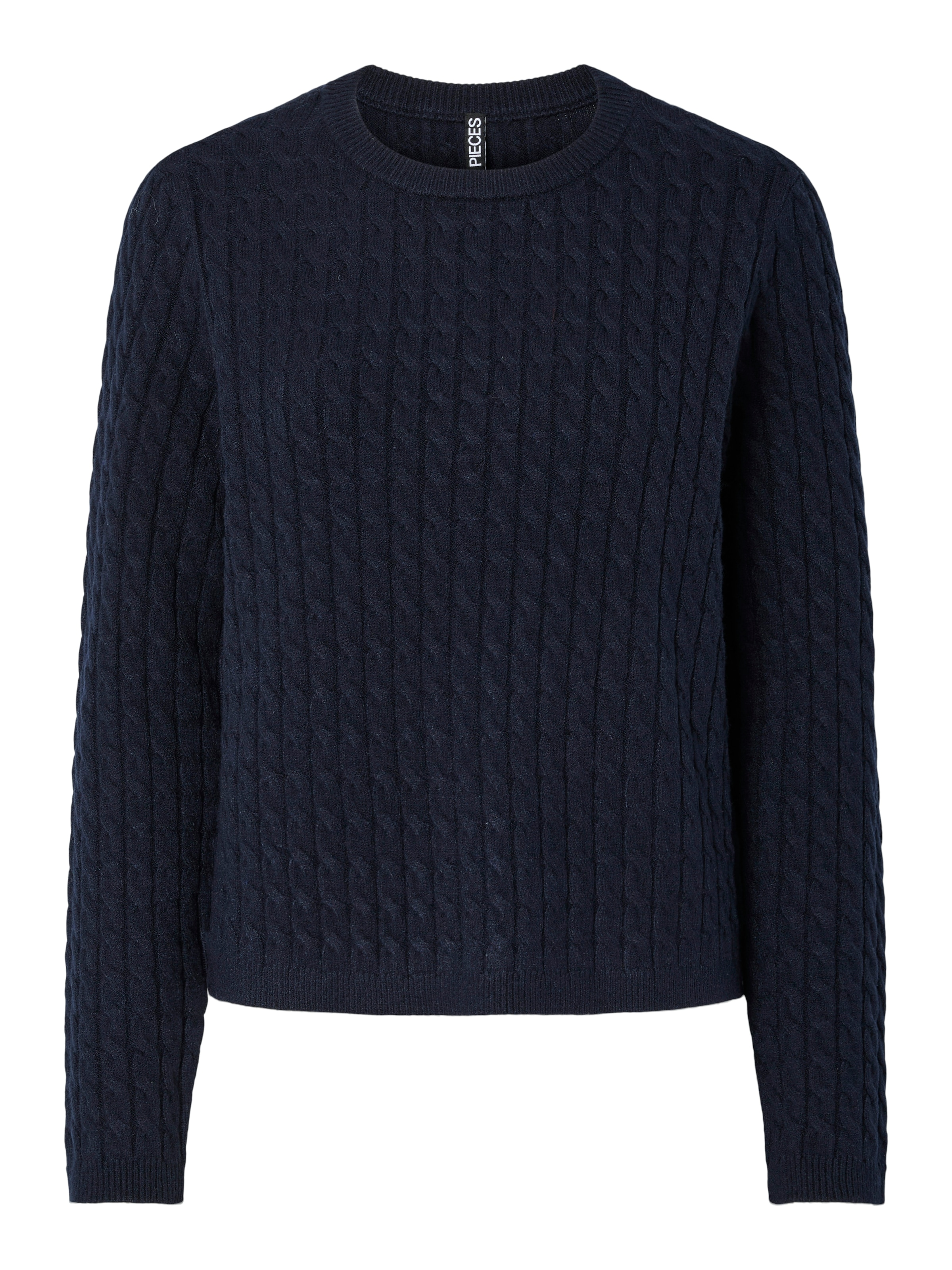 pieces Strickpullover »PCFIA LS CABLE KNIT NOOS BC«