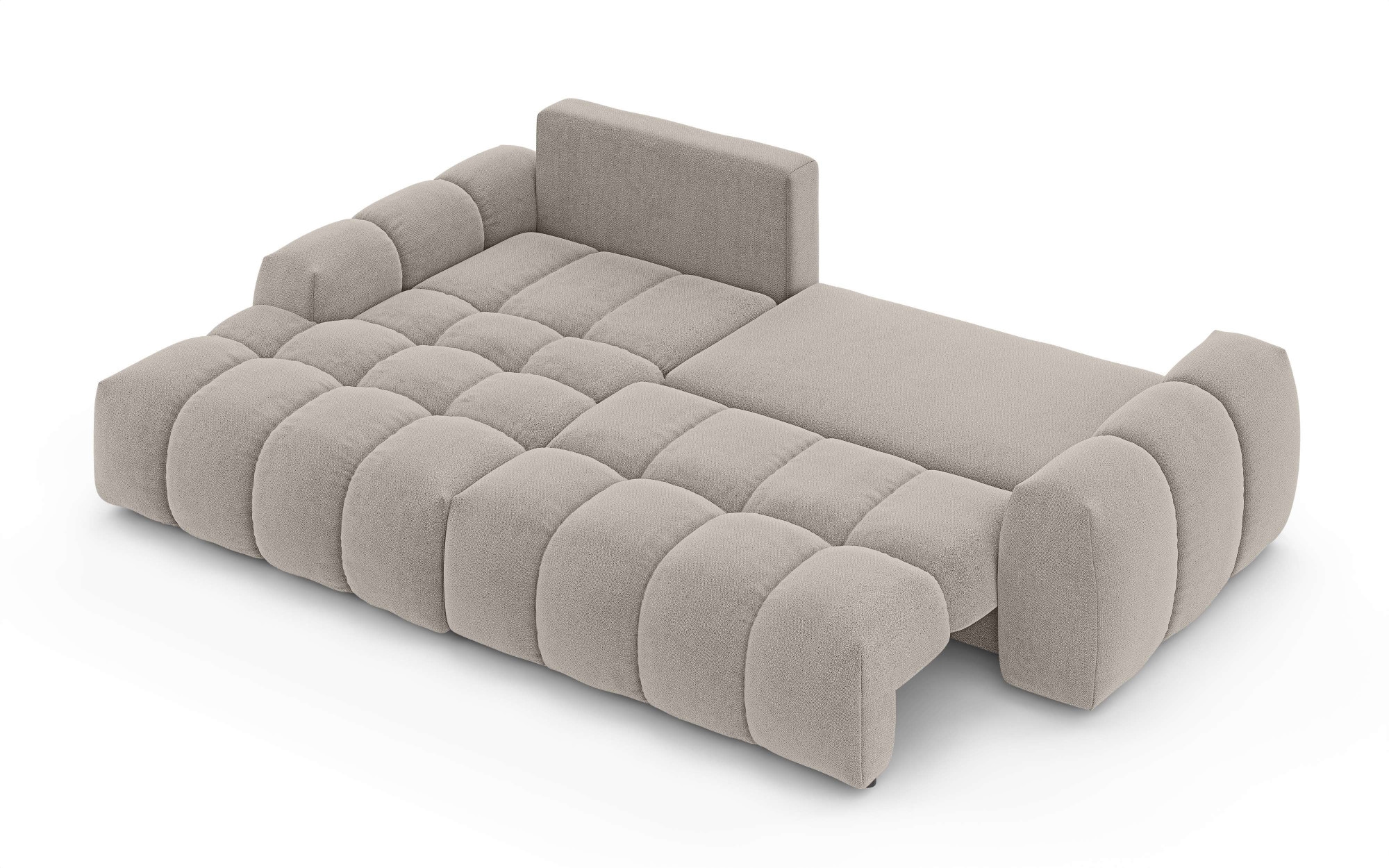 INOSIGN Ecksofa »AZITA klein optionale Schlafsofa mit Bettkasten, B/T/H: 270/166,5/84cm«, L-Form mit Wellenunterfederung, Bubble-Optik