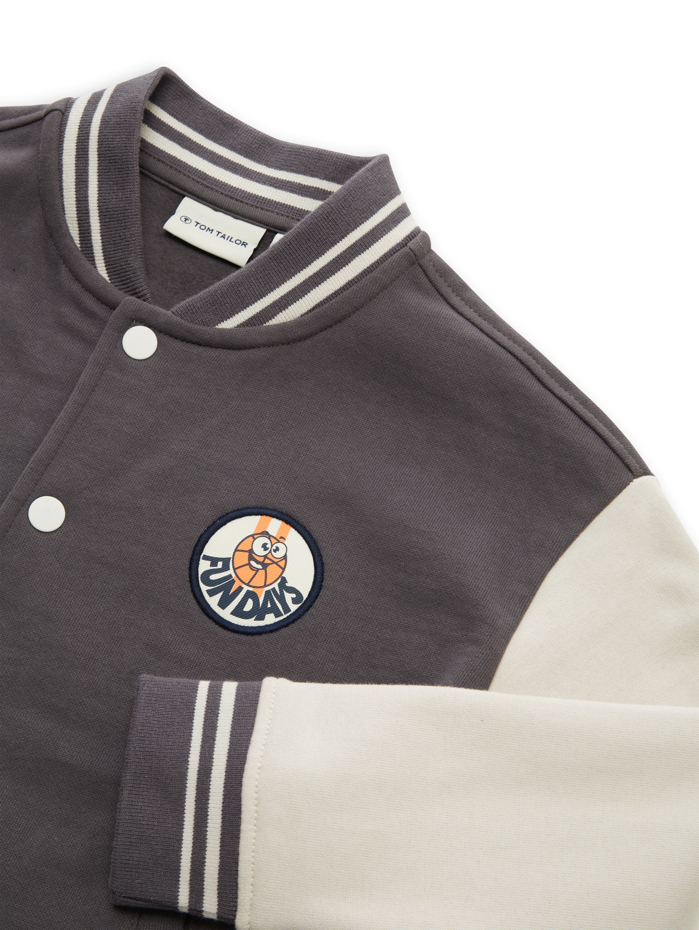 TOM TAILOR Sweatjacke mit Stickerei