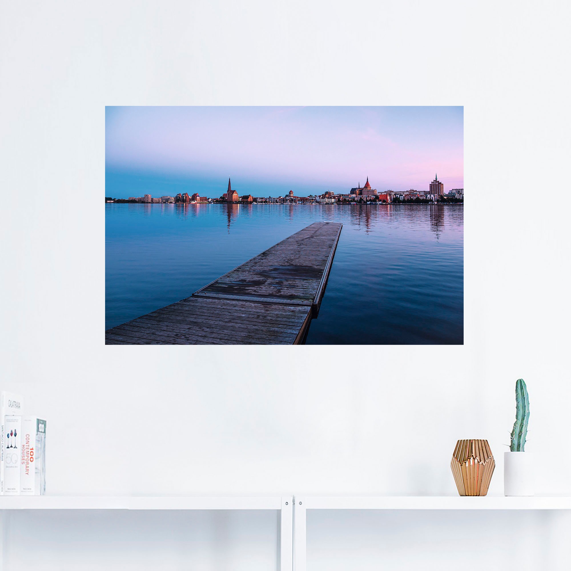 Artland Wandbild »Blick auf historische Gebäude Venedig II«, Rostock, (1 St.), als Alubild, Leinwandbild, Wandaufkleber oder Poster in versch. Größen