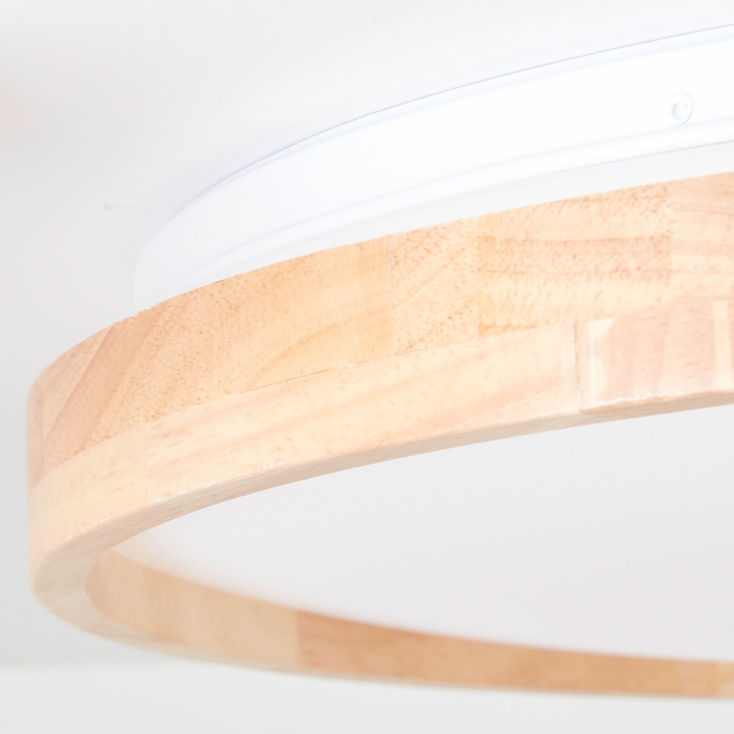 Brilliant LED Deckenleuchte »Alson«, 3300 lm, Ø 50 cm, Metall/Holz/Kunststoff, holz hell/weiß