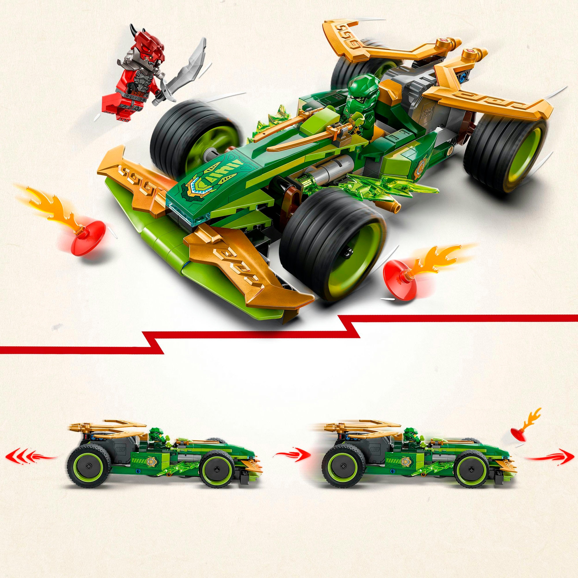 LEGO® Konstruktionsspielsteine »Lloyds Actionflitzer (71828), LEGO Ninjago«, (181 St.), Made in Europe