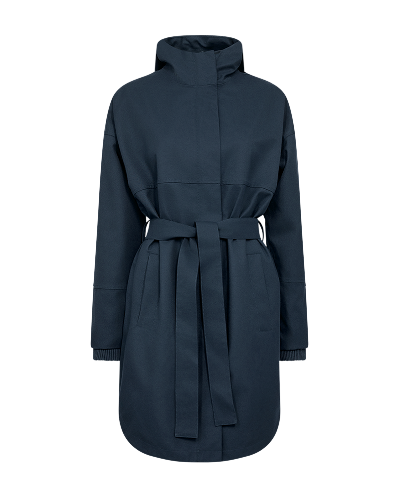 FREEQUENT Anorak »FQSTORM-JA-BELT« mit Kapuze mit Kapuze und Bindegürtel