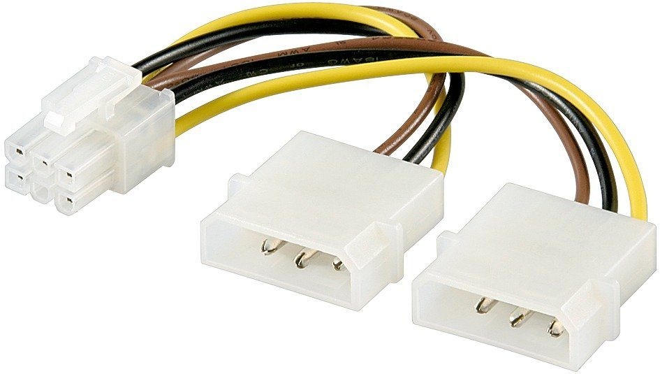Goobay PC Grafikkarten Stromkabel/Stromadapter