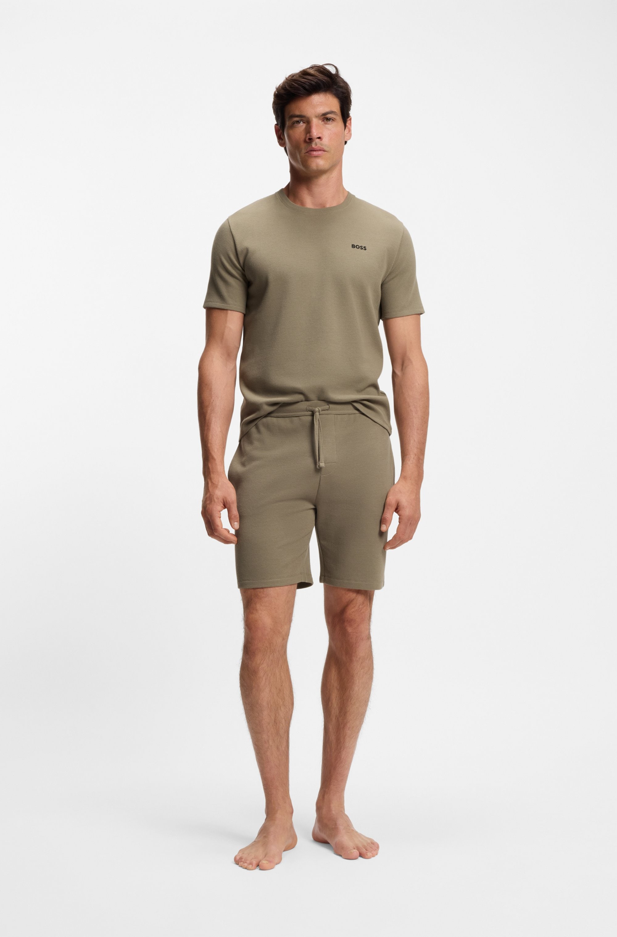 BOSS Pyjamaoberteil »Waffle T-Shirt«