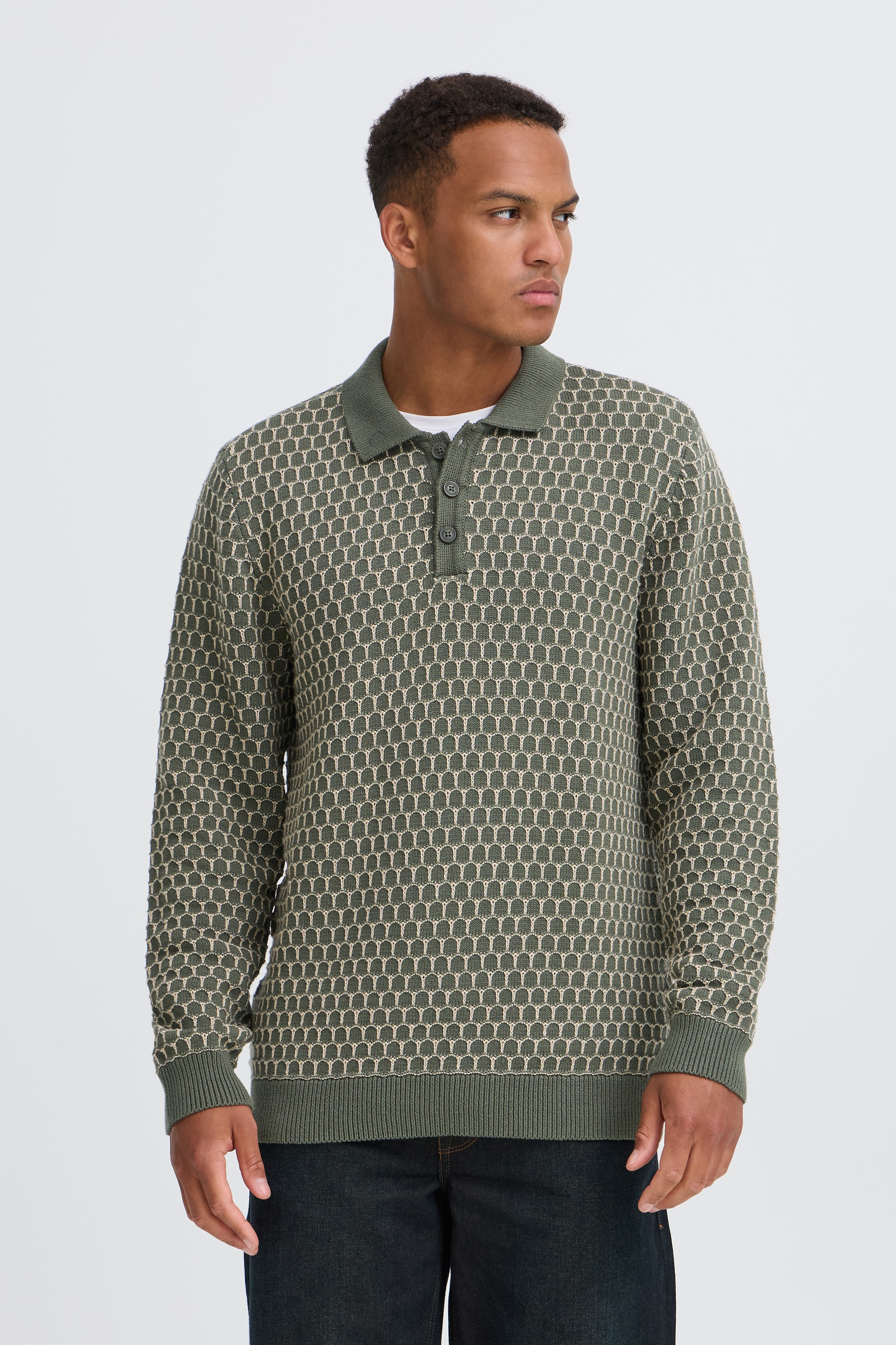 Blend Polokragenpullover »BHDONG POLO« Baumwolle, regular fit