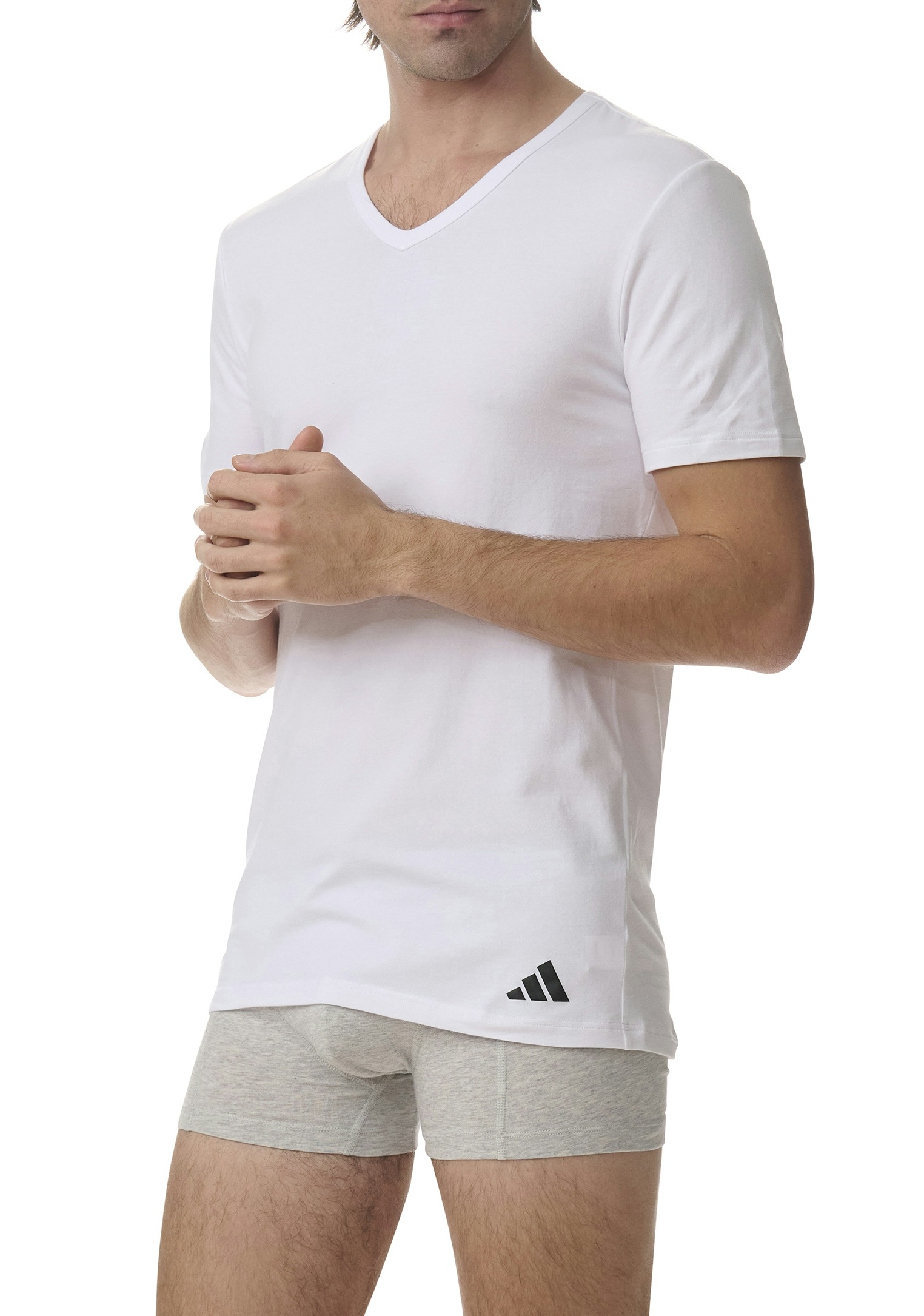 adidas Sportswear T-Shirt »"Active Flex Cotton"«, (2er Pack), V-Ausschnitt