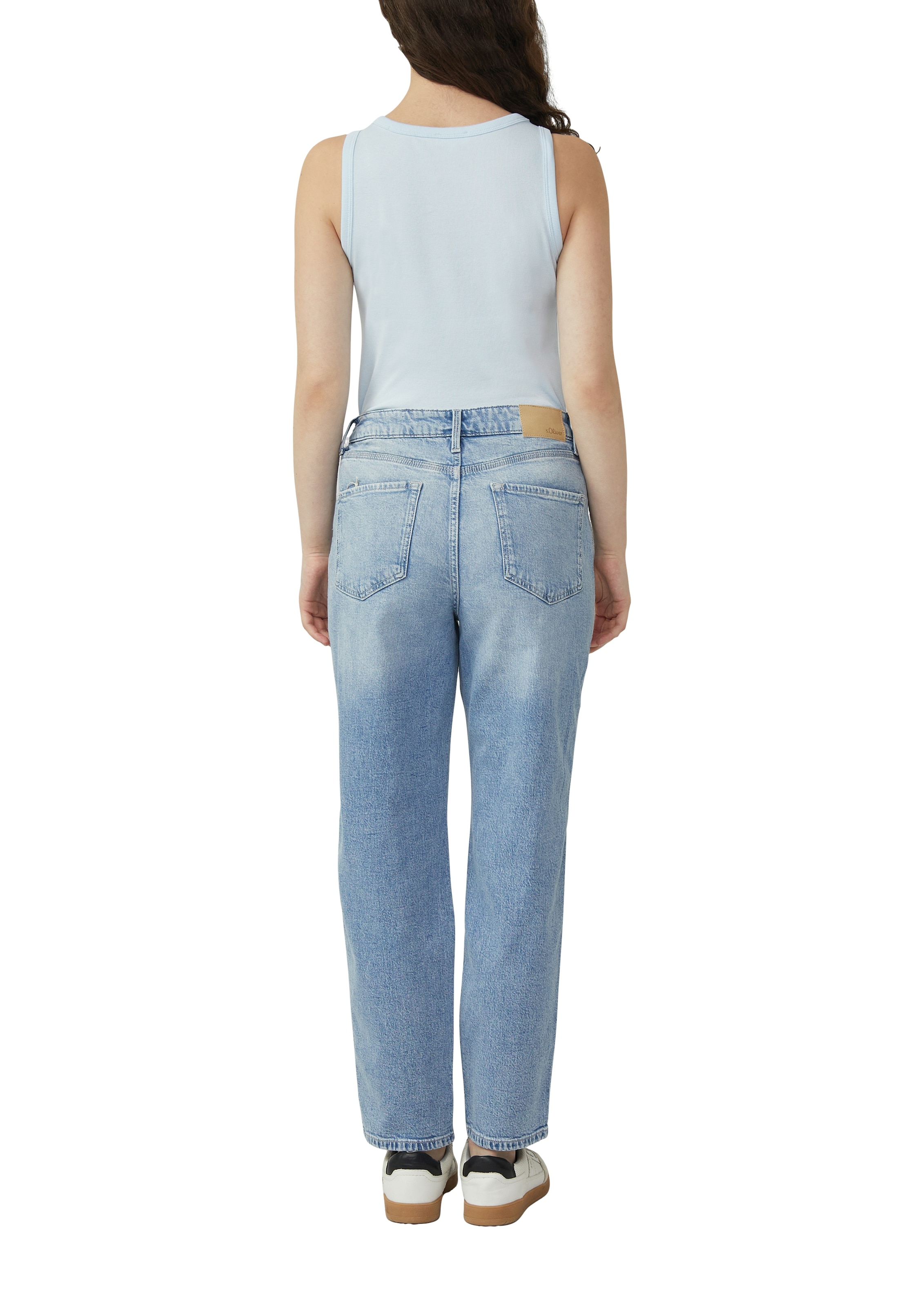 s.Oliver Tanktop in Rippoptik, Regular Fit, Rundhalsausschnitt