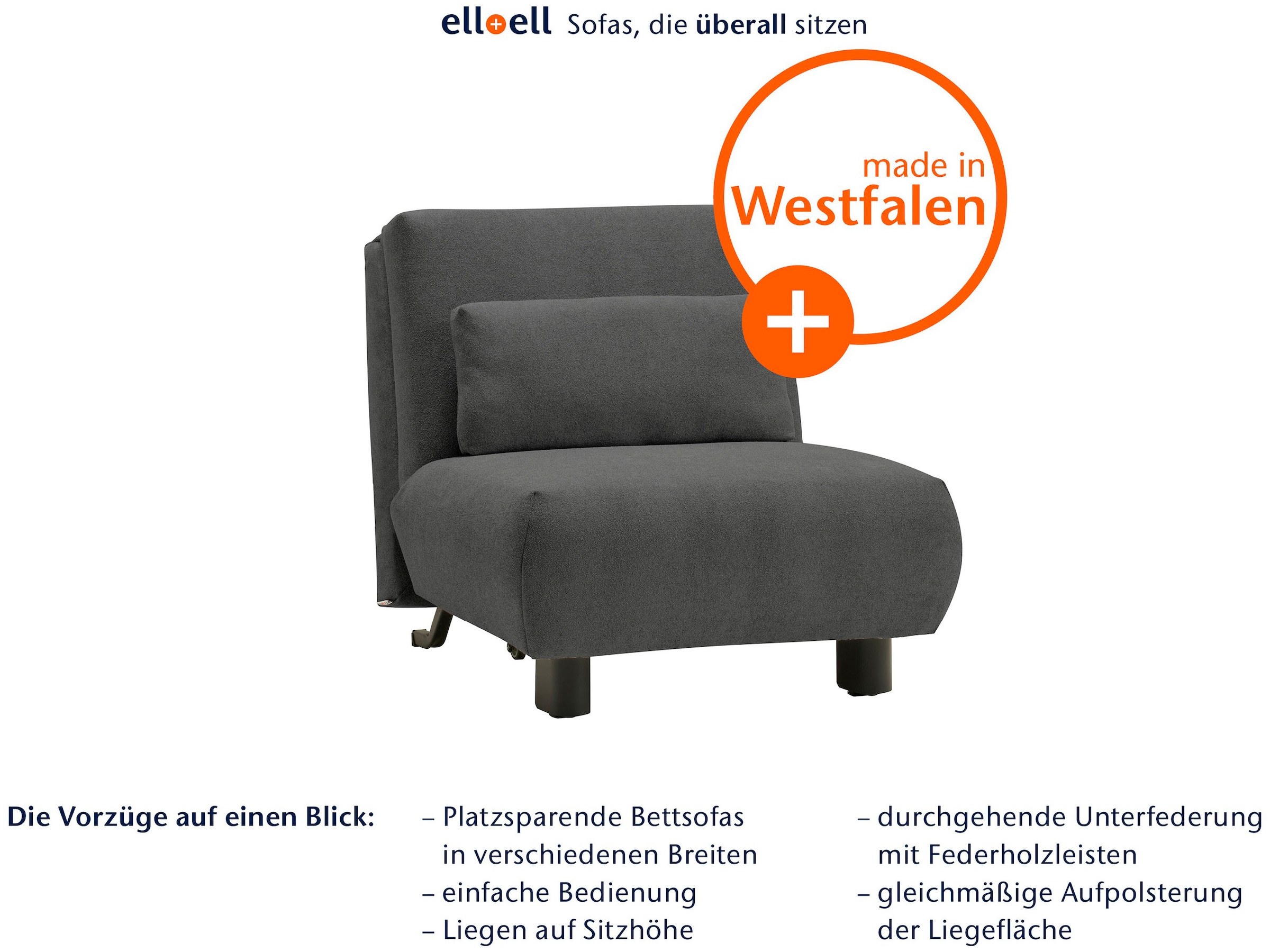 ell + ell Schlafsofa »Minou«