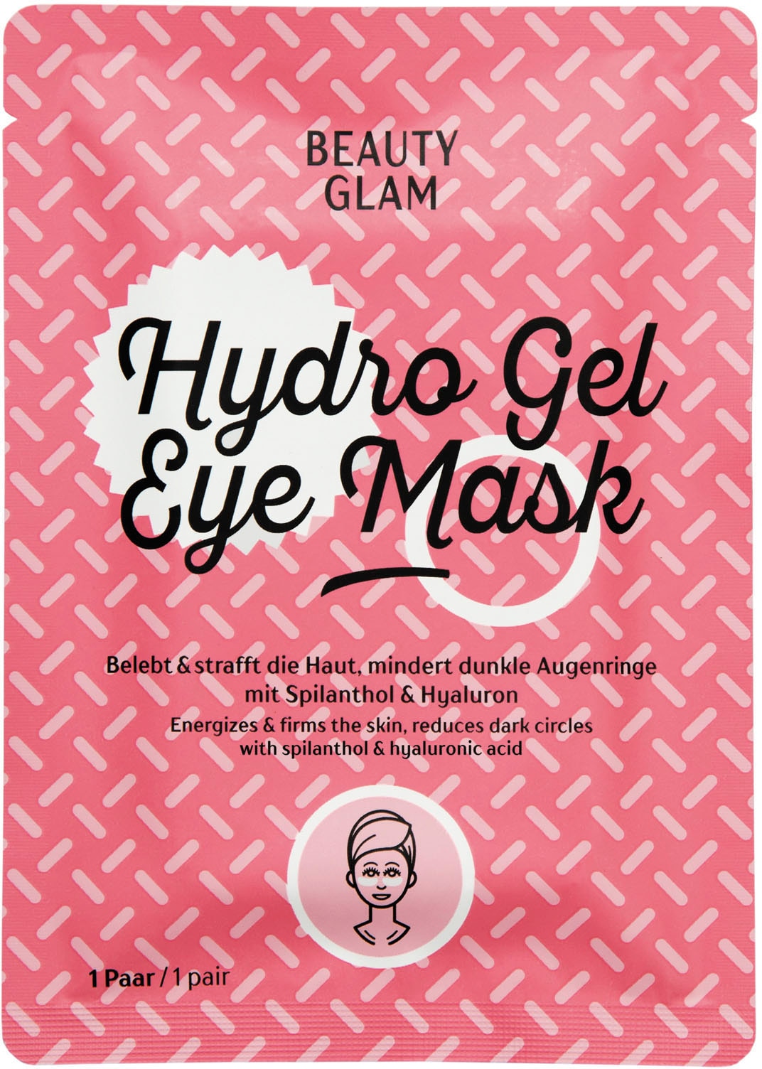 BEAUTY GLAM Gesichtsmasken-Set »Beauty Glam Hydro Gel Eye Mask«, (Set, 5 tlg.)