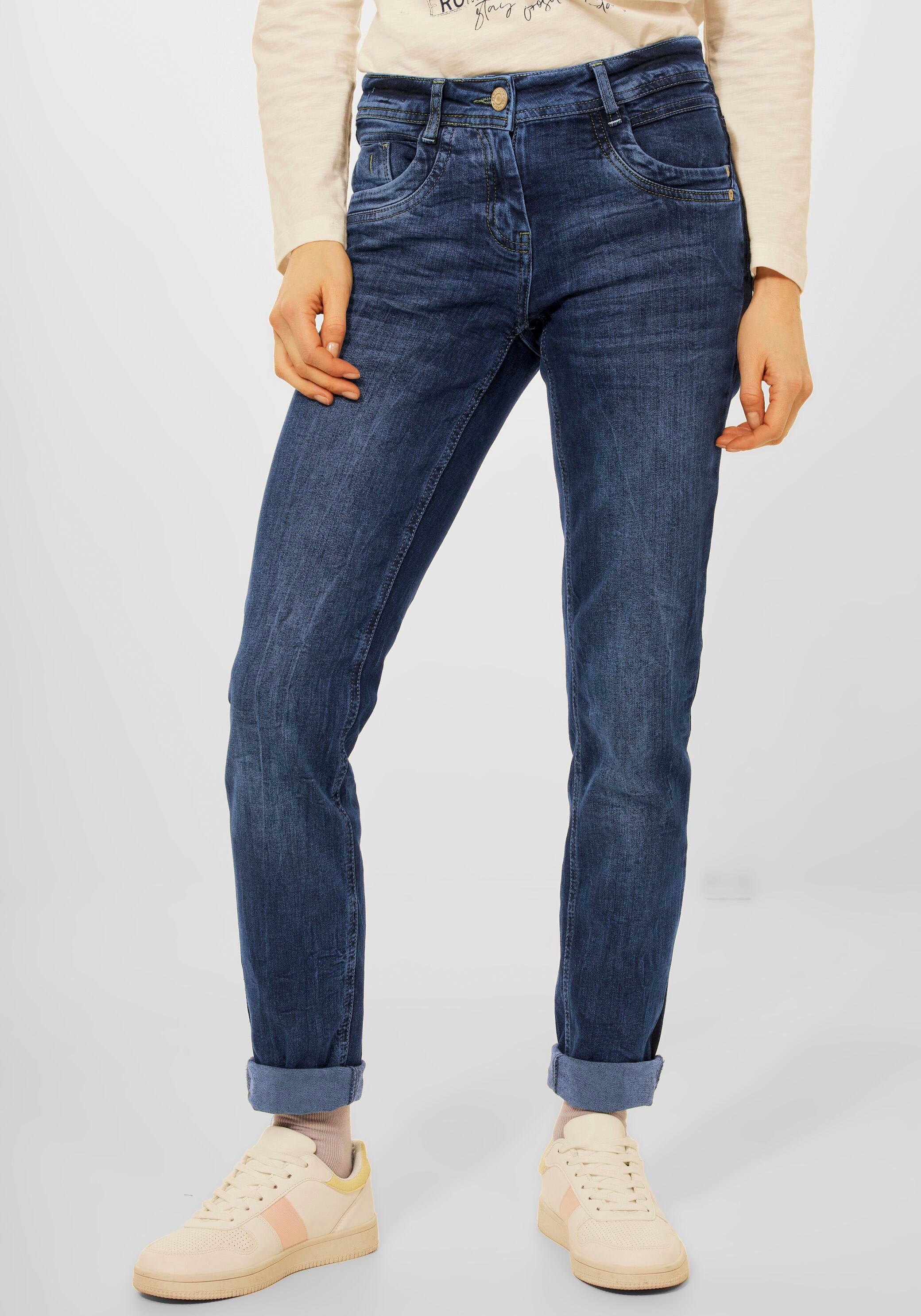 Cecil Slim-fit-Jeans »Style Charlize«, mit Galonstreifen am Bein