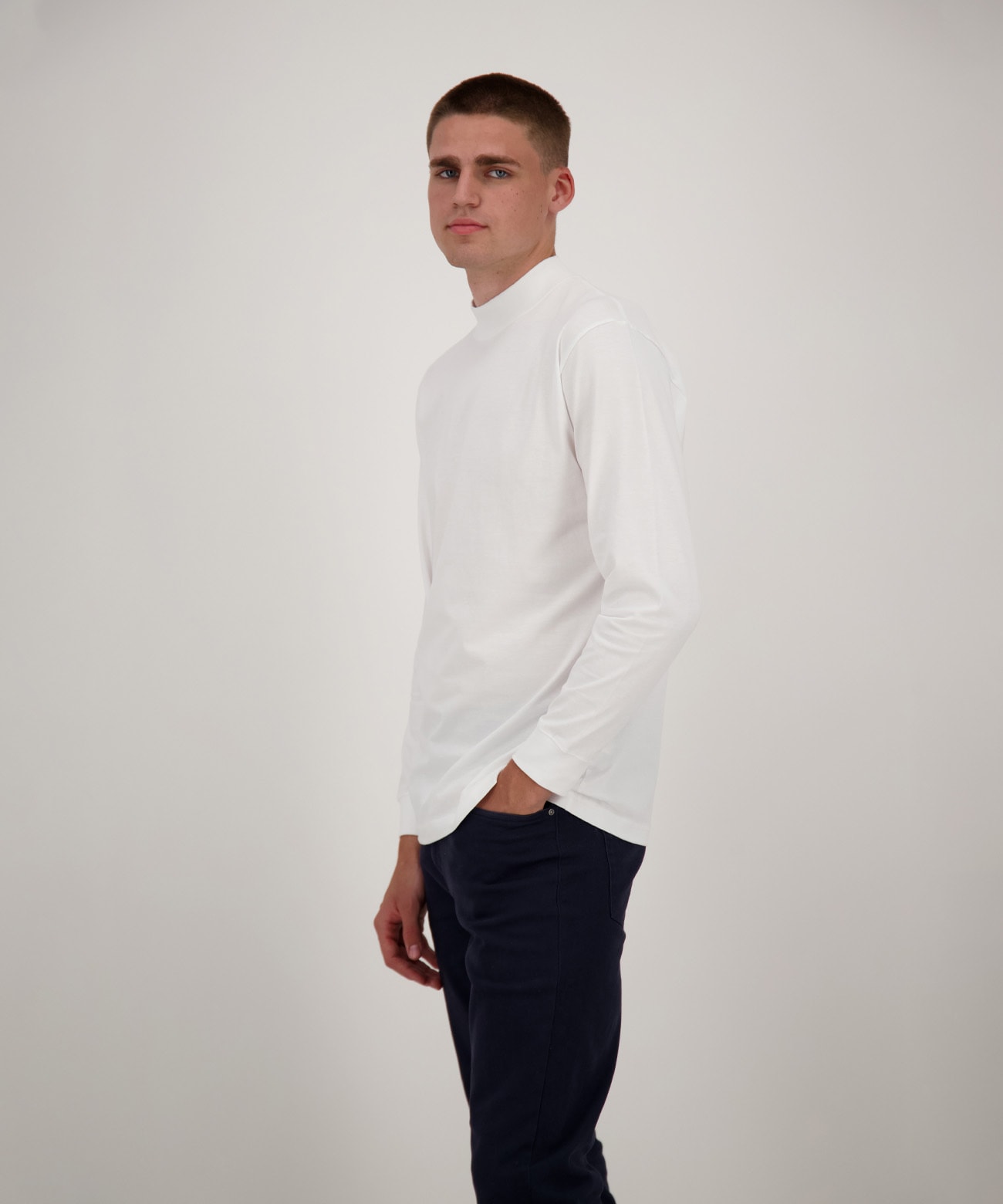 RAGMAN Stehkragenshirt