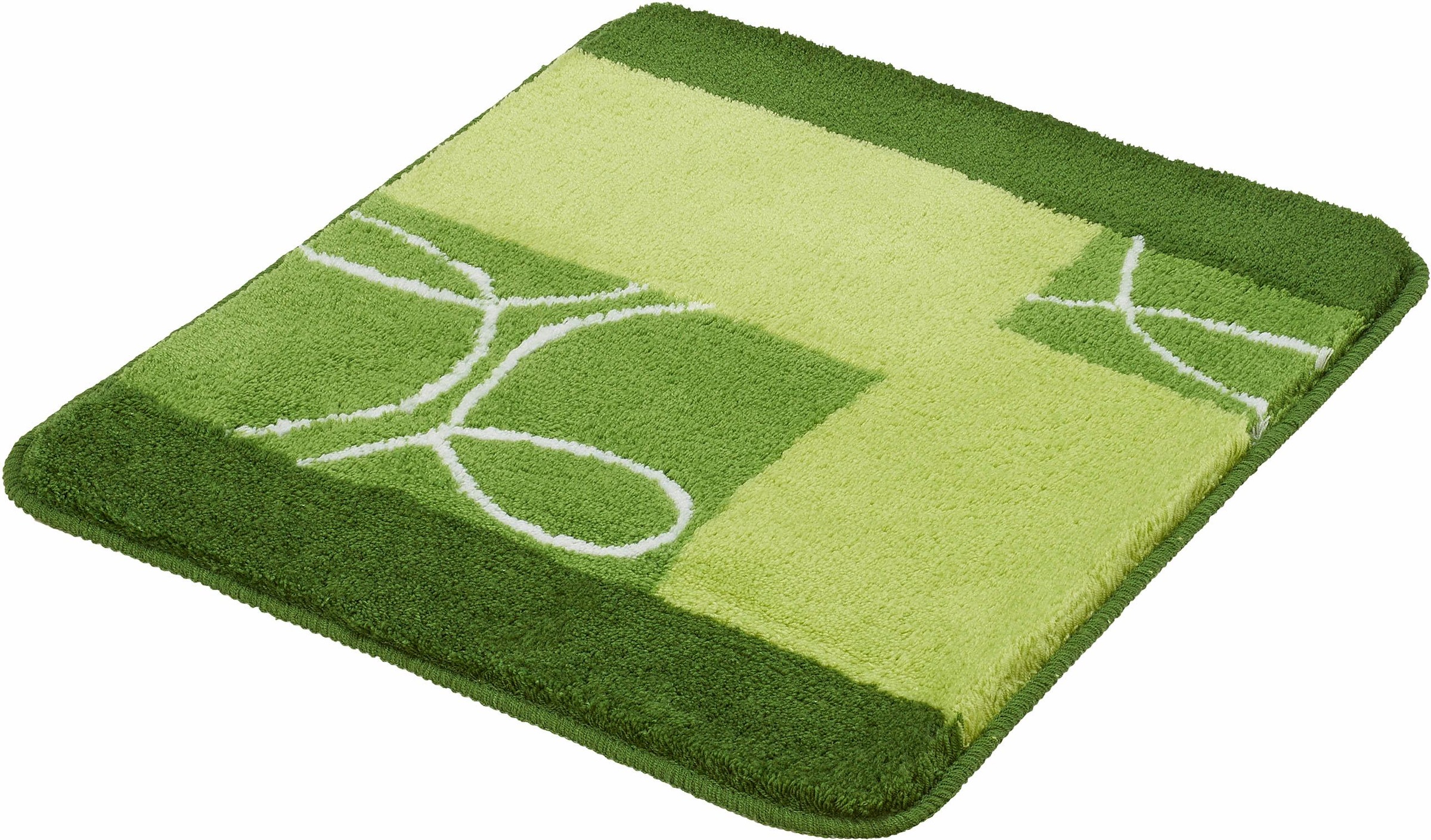 MEUSCH Badematte »Curly«, rutschhemmend beschichtet, fußbodenheizungsgeeignet, Badteppich, modernes Design, waschbar
