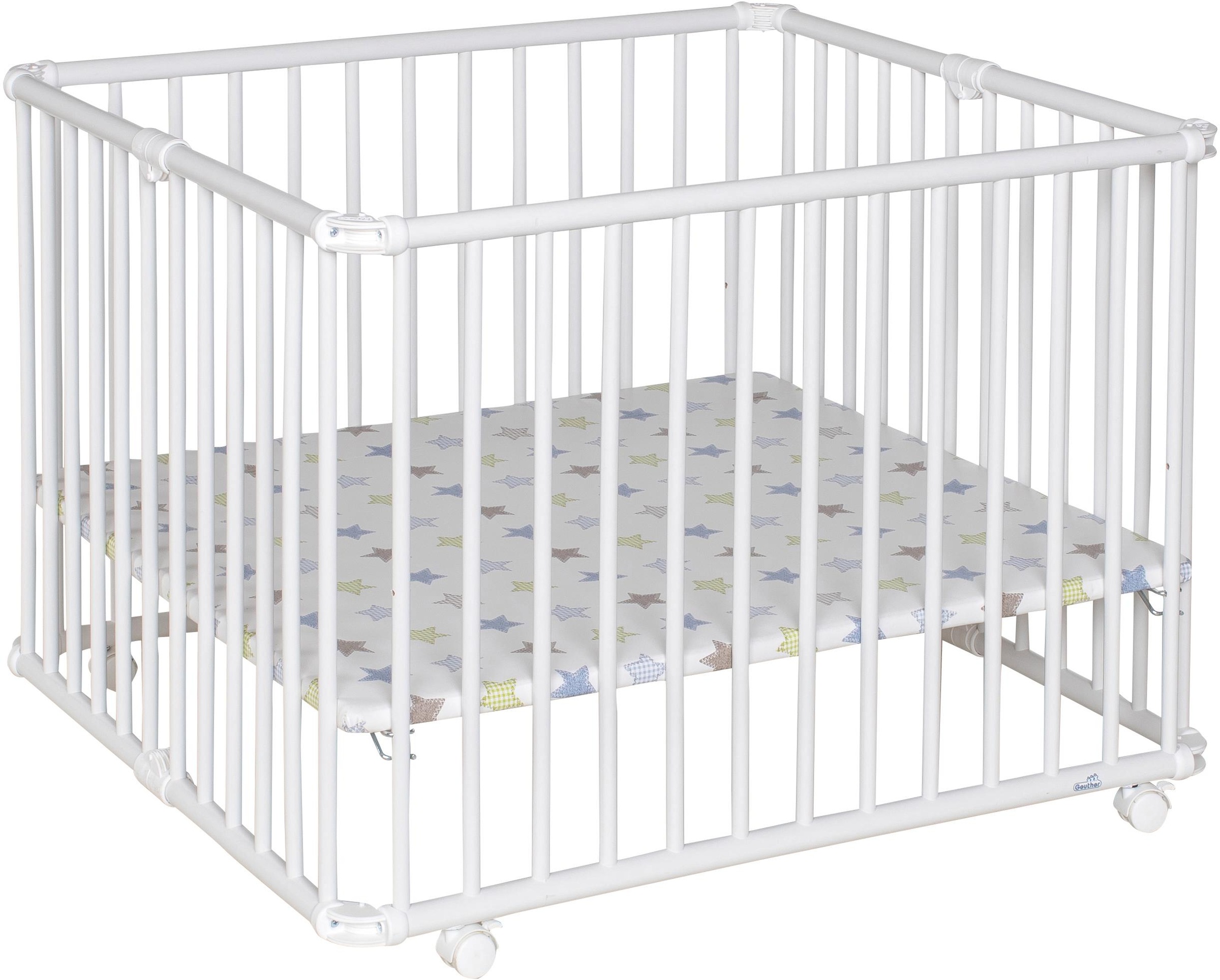 Geuther Laufgitter »Lucilee Plus, weiß, 92x97 cm«, bis 15 kg, mit Folienboden 032