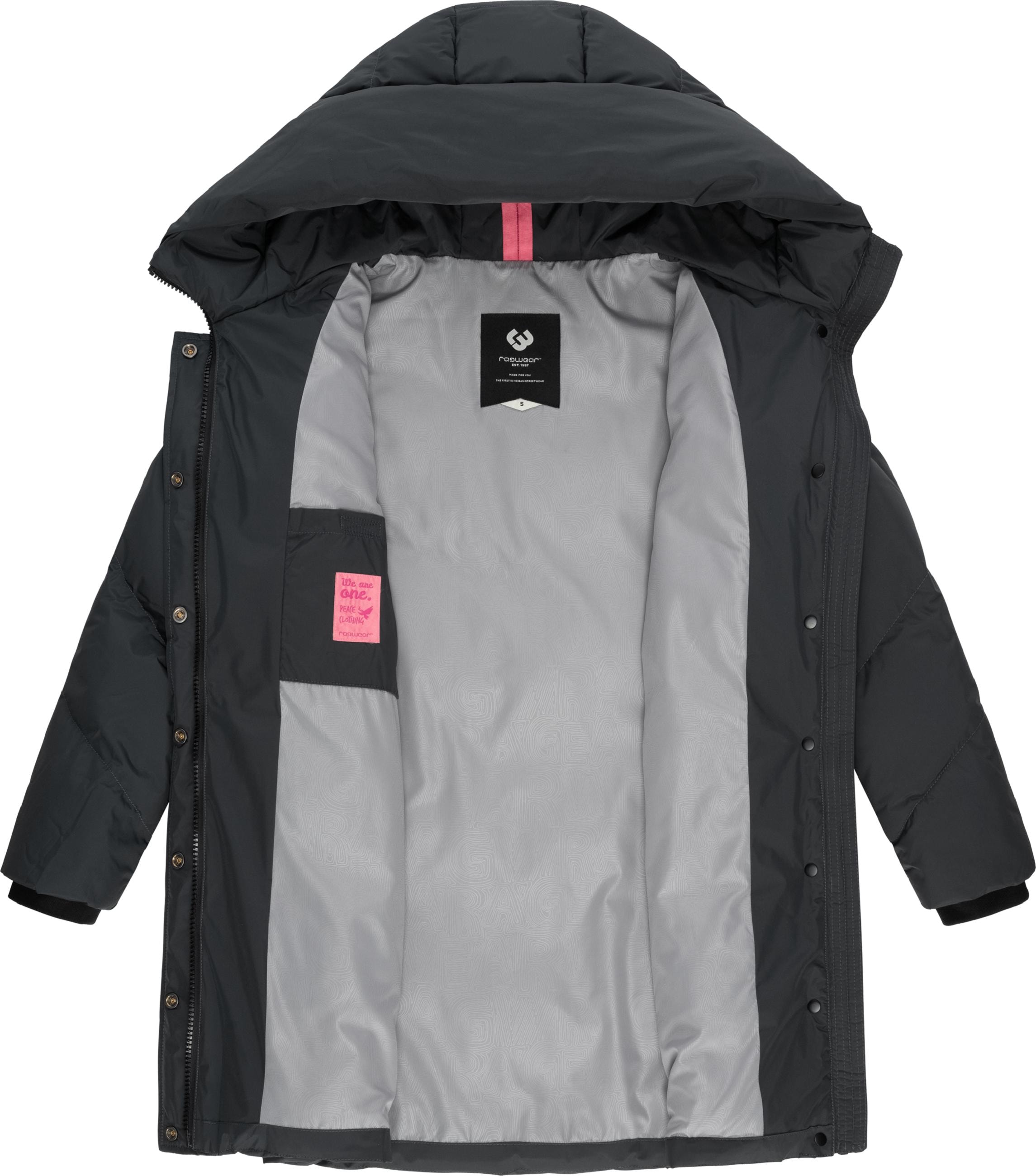Ragwear Kurzmantel »Kurzmantel Avelin«, Wasserdichter gesteppter Damen Wintermantel
