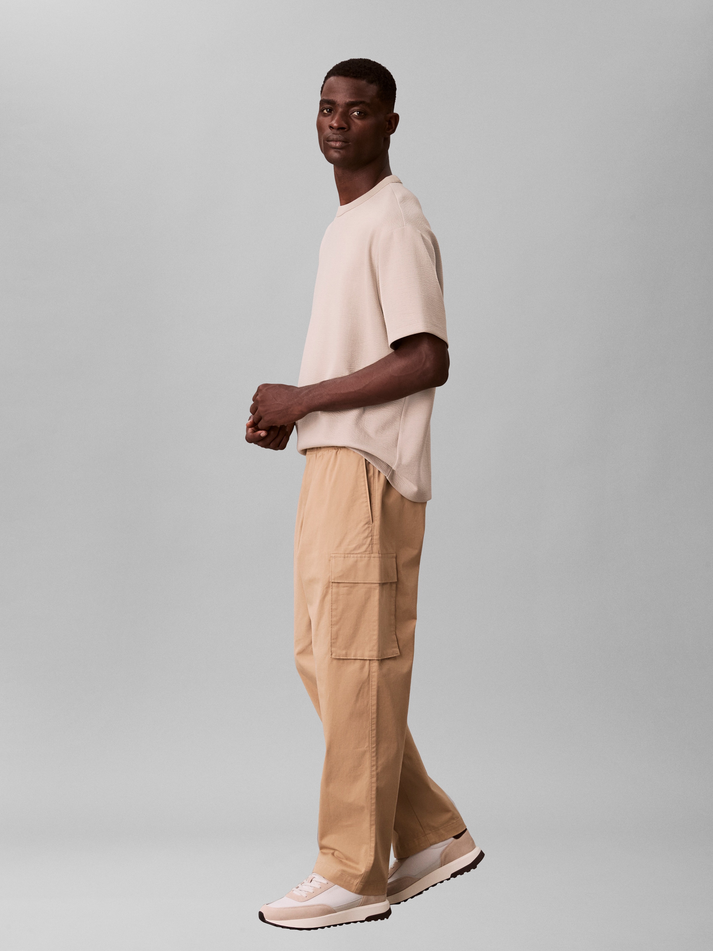 Calvin Klein Jeans Cargohose »CO PULL ON STRAIGHT CARGO PANT«  in Unifarbe