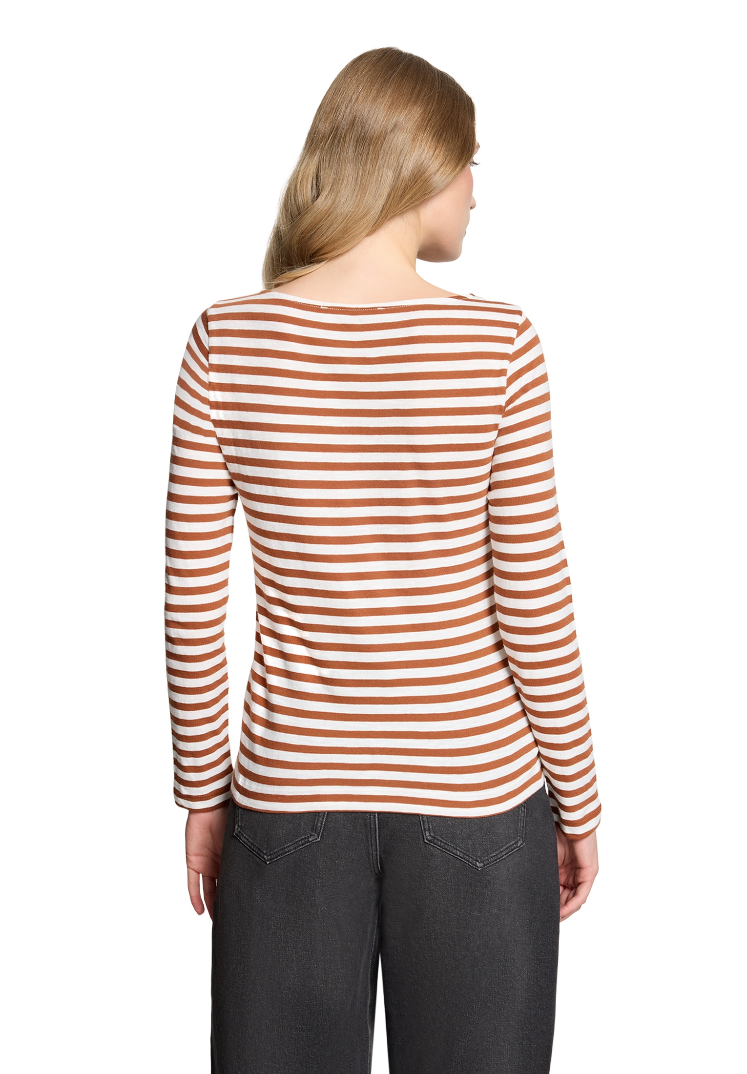 Betty&Co 3/4-Arm-Shirt »Ringelshirt mit U-Boot-Ausschnitt«