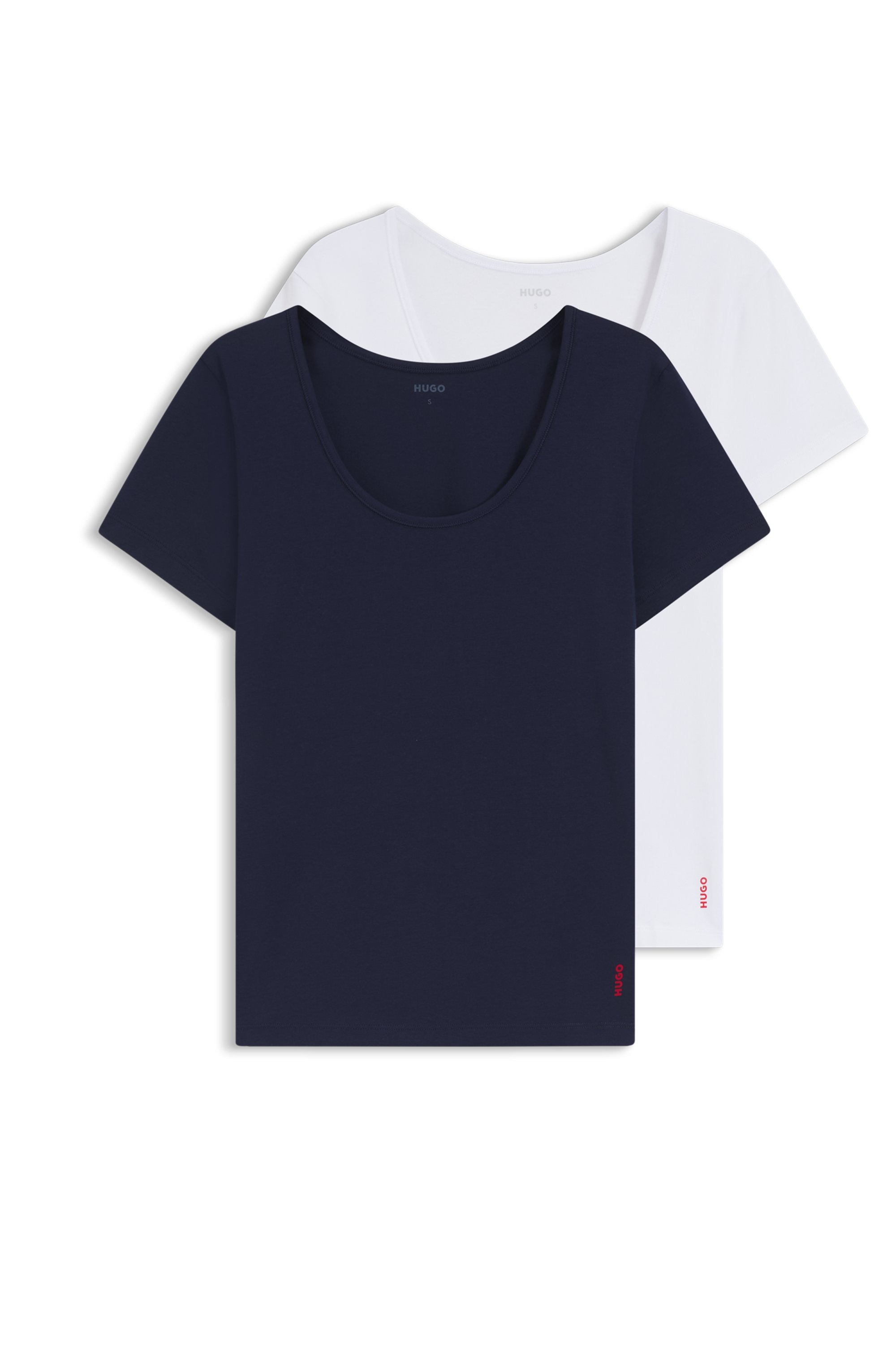 HUGO Underwear T-Shirt, (2 tlg.), regular fit, Rundhals