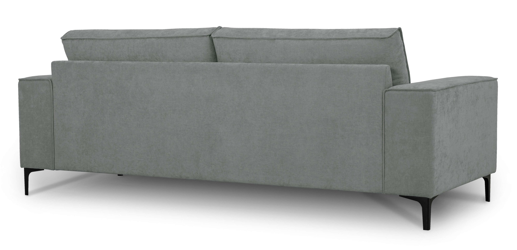 Places of Style 3-Sitzer »3er Sofa Oland, Struktur, Flachgewebe, Luxus-Microfaser, Boucle«, 224 cm, Wellenunterfederung, Skandi-Design, Metallfüße