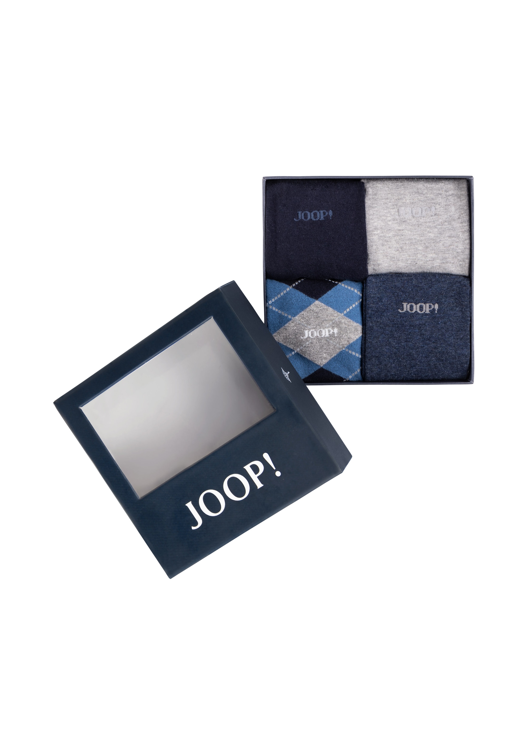 JOOP! Socken »premium essentials« 4 Paar, 4 Paar tlg. mit elastischem Bund