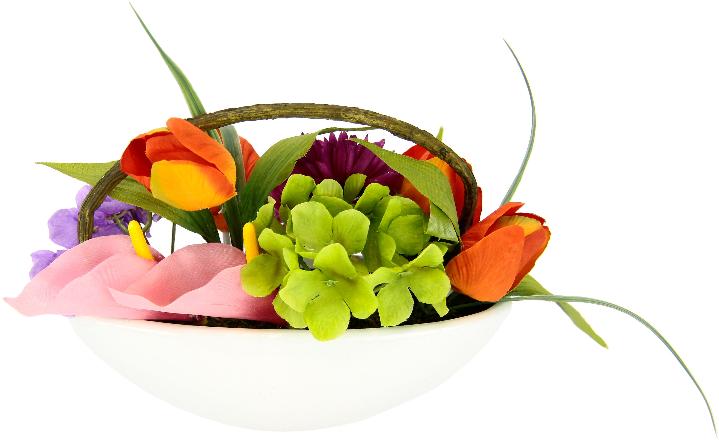 my home Gestecke OTTO Seidenblume »Tulpe, In Kunstblume, Hortensie, Gerbera«, Schale, bei Calla, kaufen
