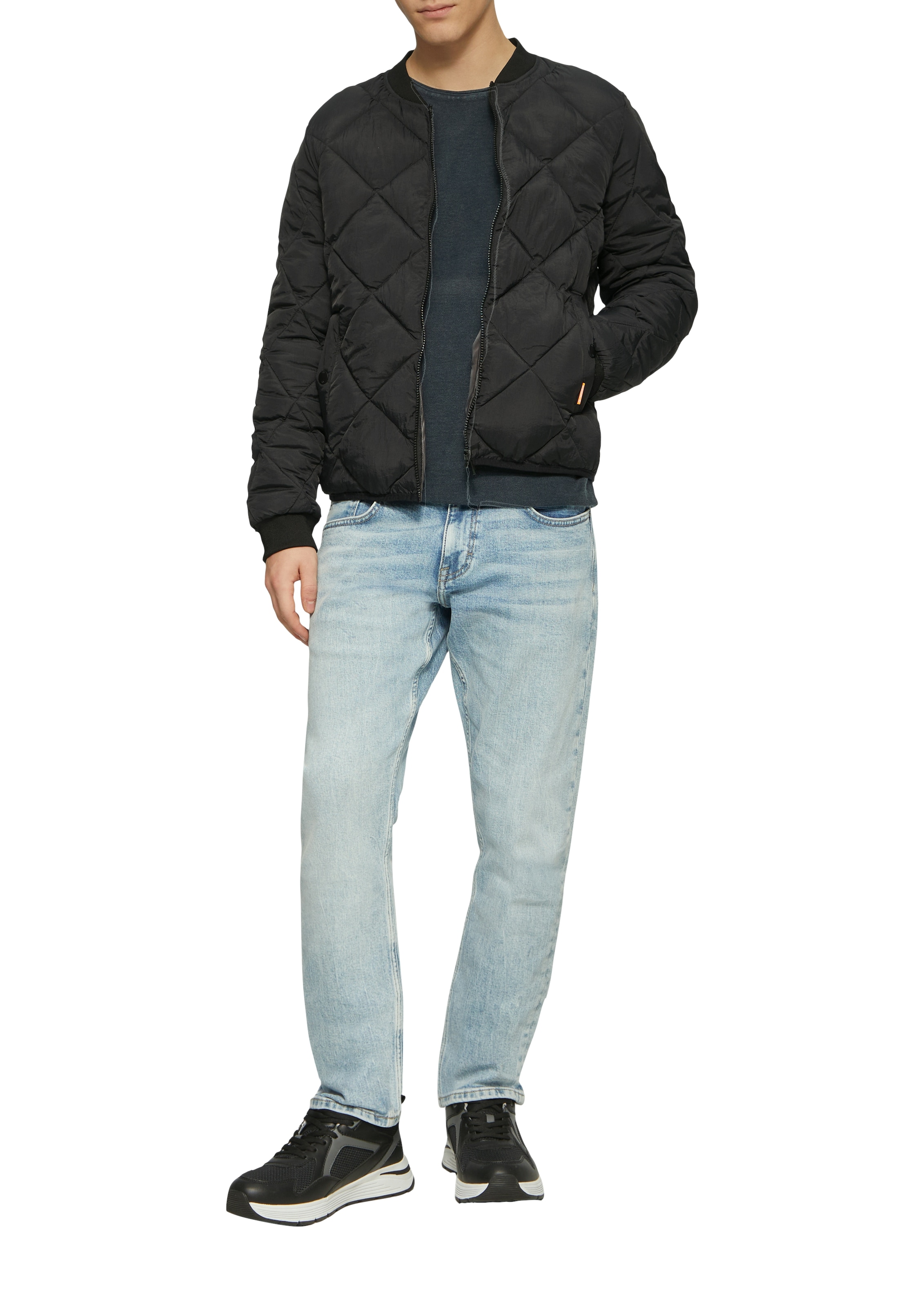 QS Strickpullover mit Rollkante