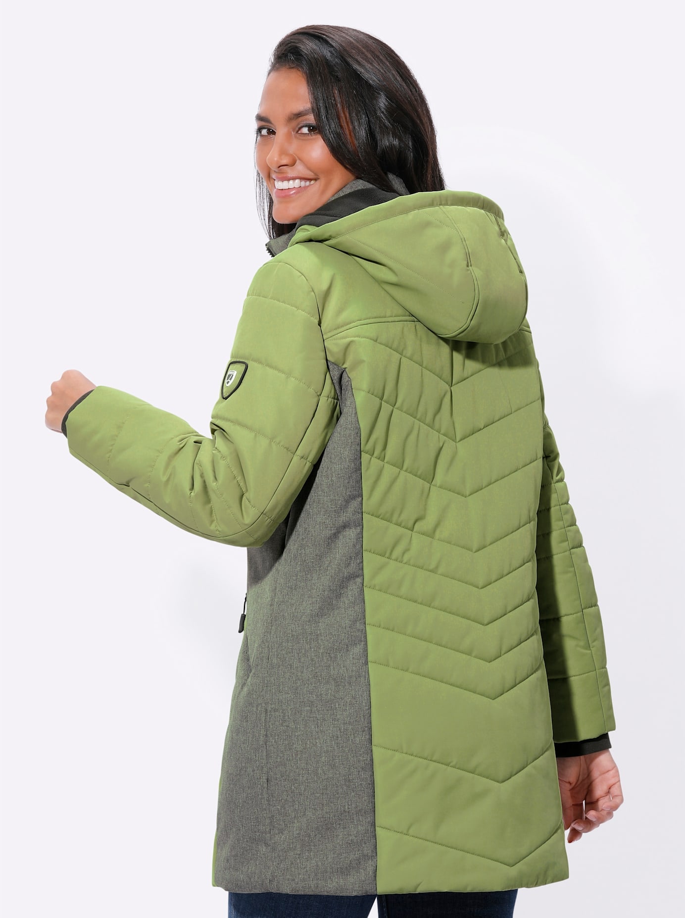 Casual Looks Langjacke, mit Kapuze