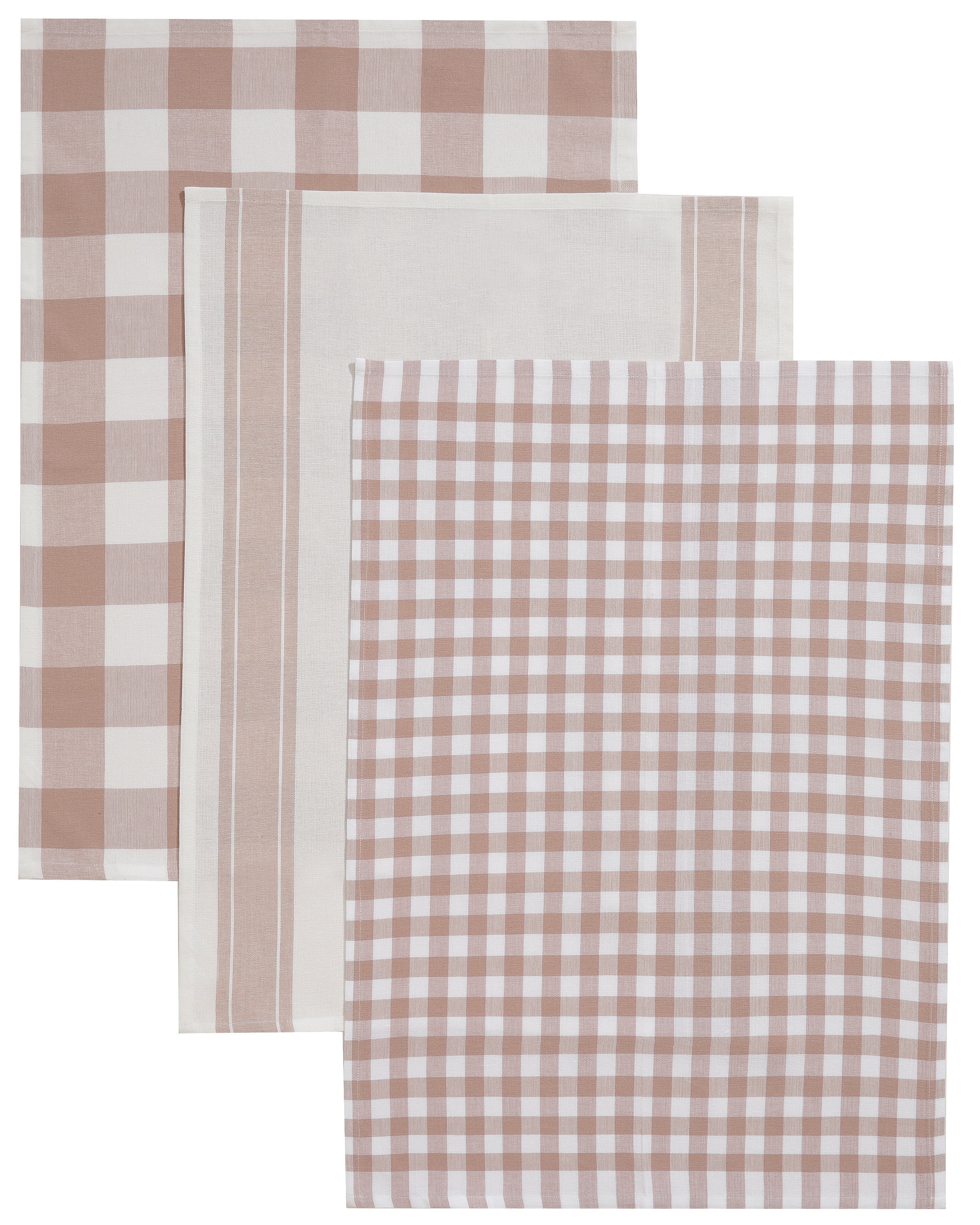 OTTO home Geschirrtuch »Ravven« 100 % Baumwolle, 65 × 50 cm, 3er-Set, Farbauswahl, Karo, Streifen